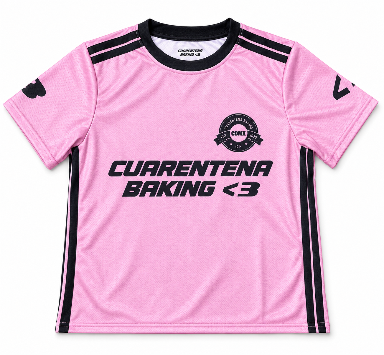 Pink Cuarentena baking soccer jersey-5.png