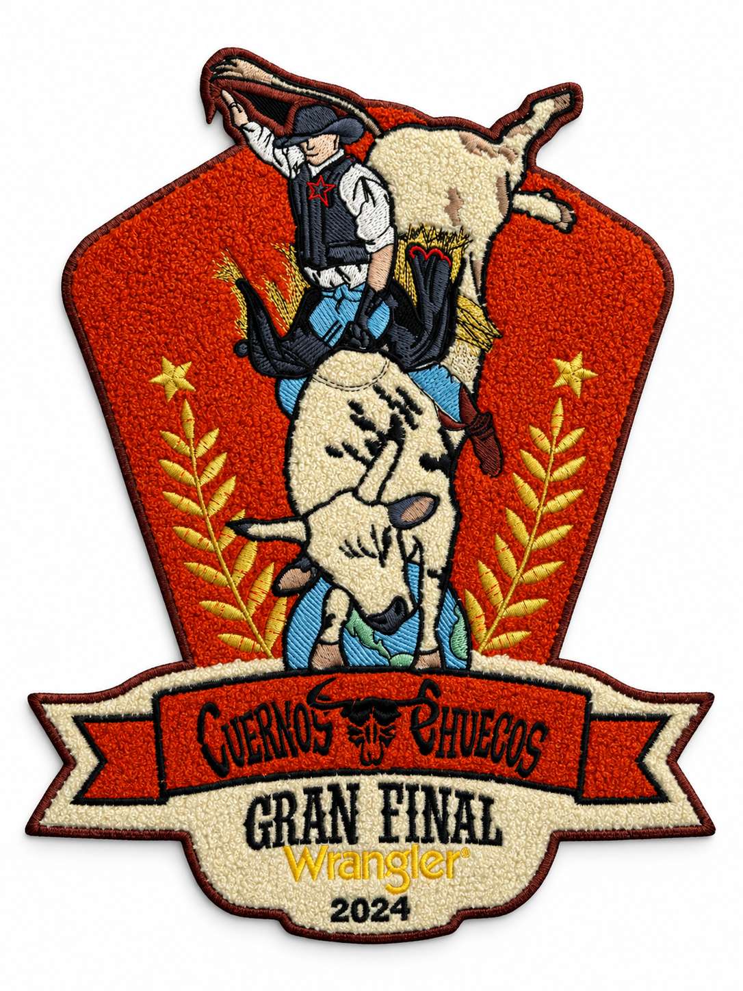 Orange chenille rodeo patch-3.png