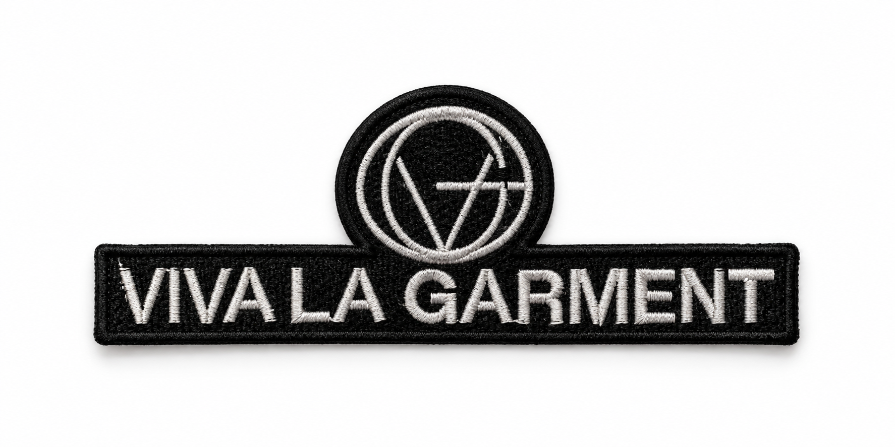 Black-and-white VIVA LA GARMENT patch-10.png