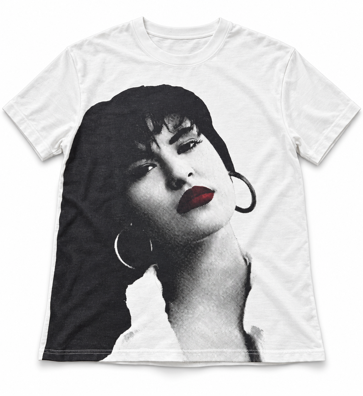 Selena halftone portrait T-shirt-16.png
