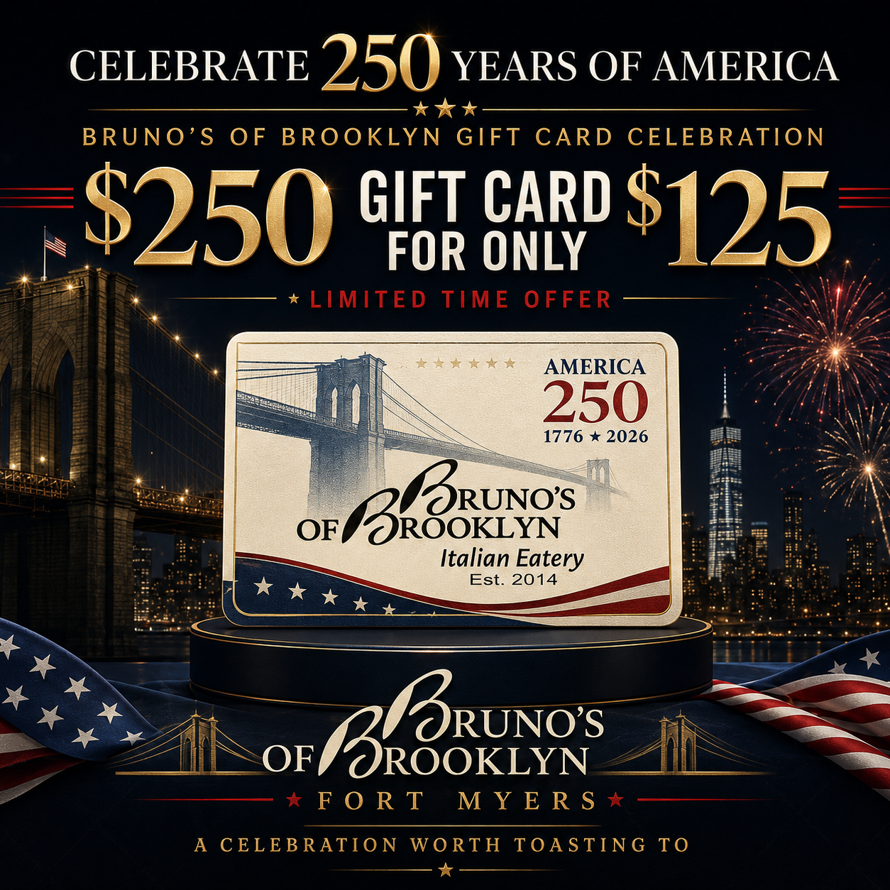 Gift Card 250 Years of America