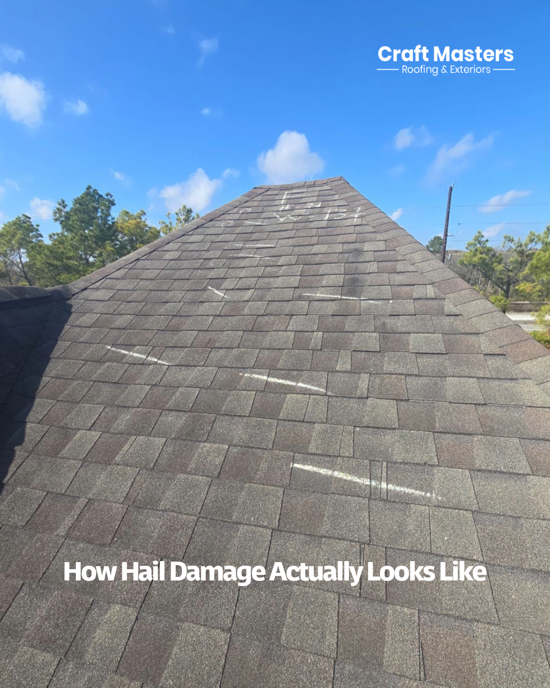 What Hail Damage Really Looks Like on a Roof, and What It Means 