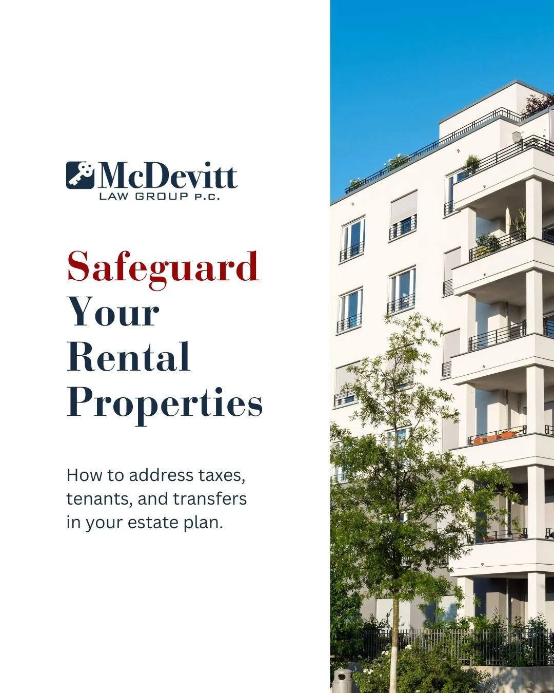 Rental properties can be valuable assets, but they require special planning to protect them for the next generation. Unlike a primary residence, investment properties come with unique considerations:

&bull; Tax implications for heirs
&bull; Tenant c