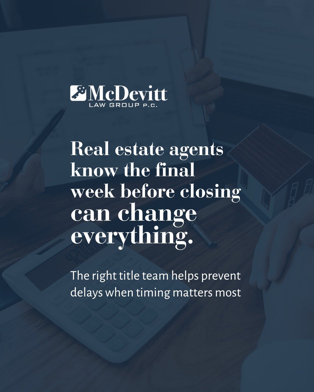 Spring closings move quickly, and even well-prepared transactions can run into last-minute delays. A lien that was never cleared, a missing document, or an ownership detail that needs to be resolved can suddenly slow things down.

When timing is tigh