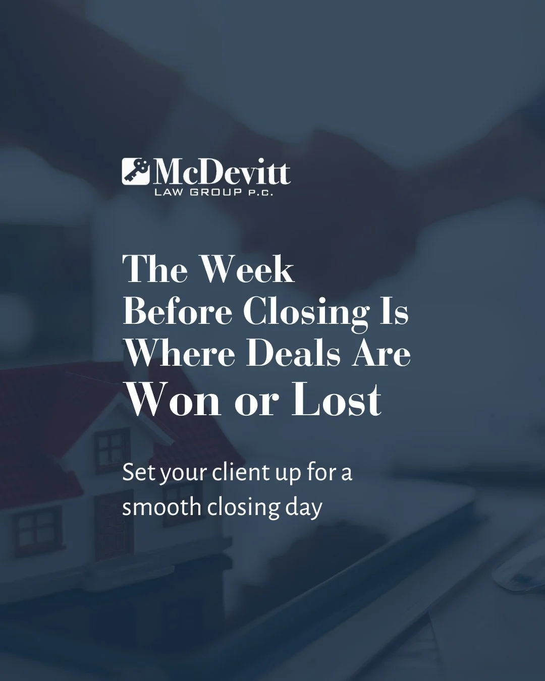 Real estate agents know the final week before closing is where things can shift quickly.

Most delays at this stage tend to come from a few common issues:

❌Title problems that were not uncovered earlier
❌Missing or incomplete documentation
❌Last min