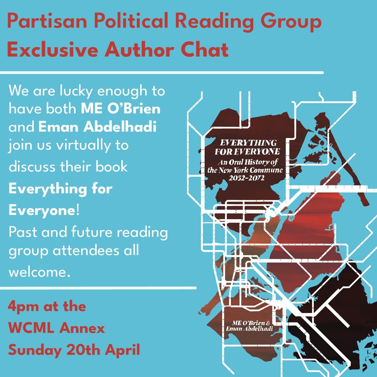 CANCELLED! - Exclusive Author Chat - Partisan Political Reading Group