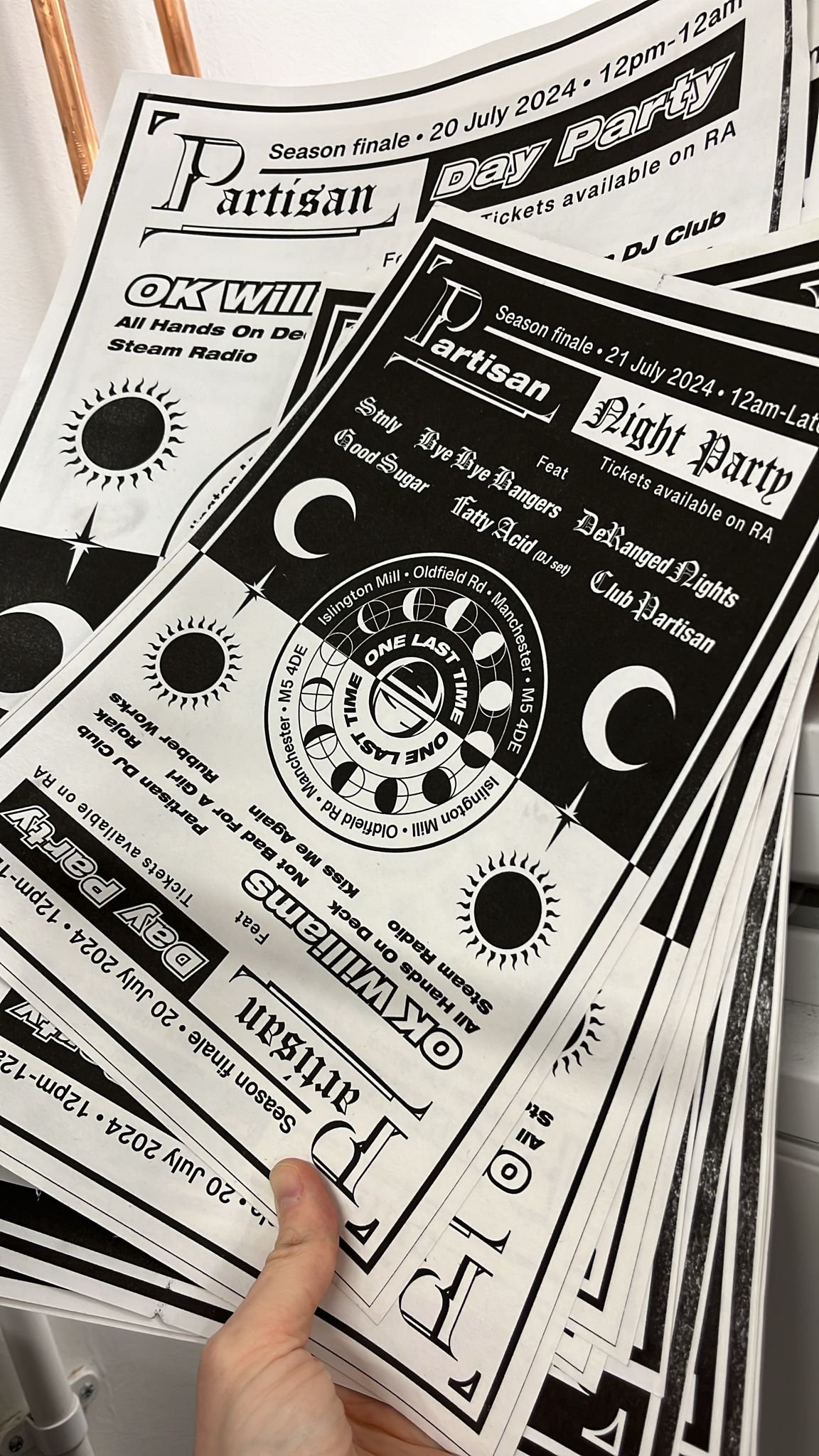 Day/Night Party Poster (A4)