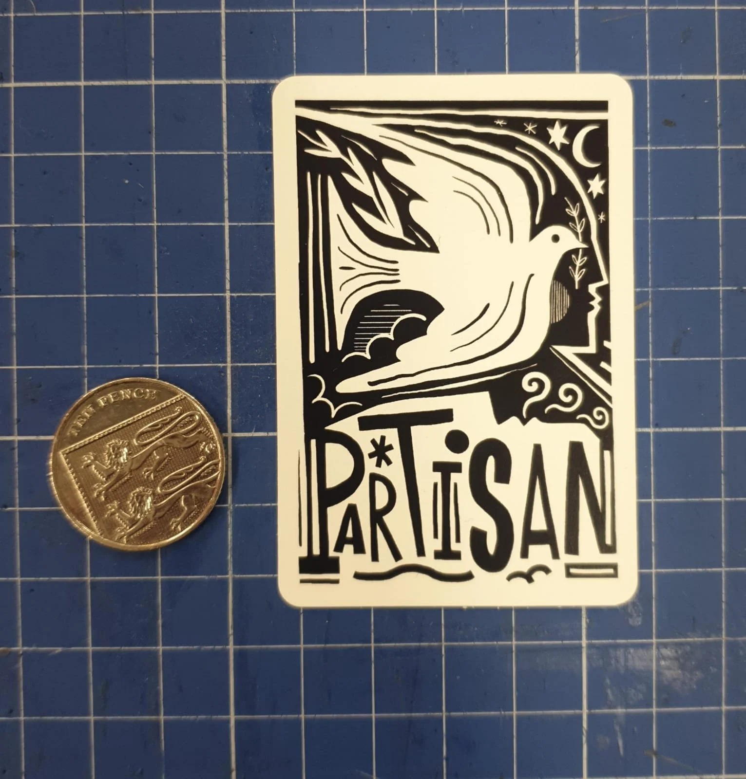 Partisan Dove Sticker