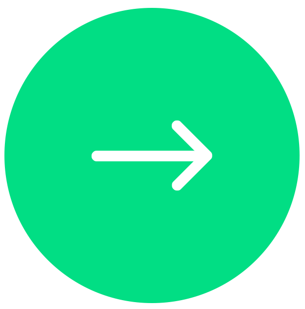 Green circular button with a black right-facing arrow in the center