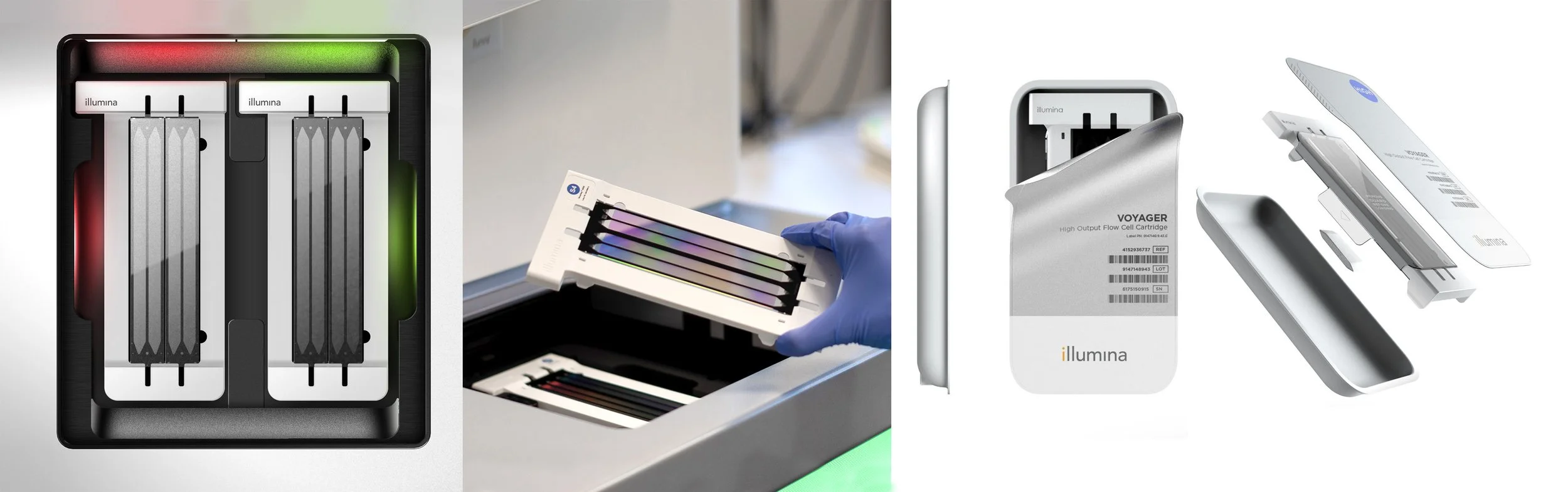 Flow cell design for illumina's genome sequencer