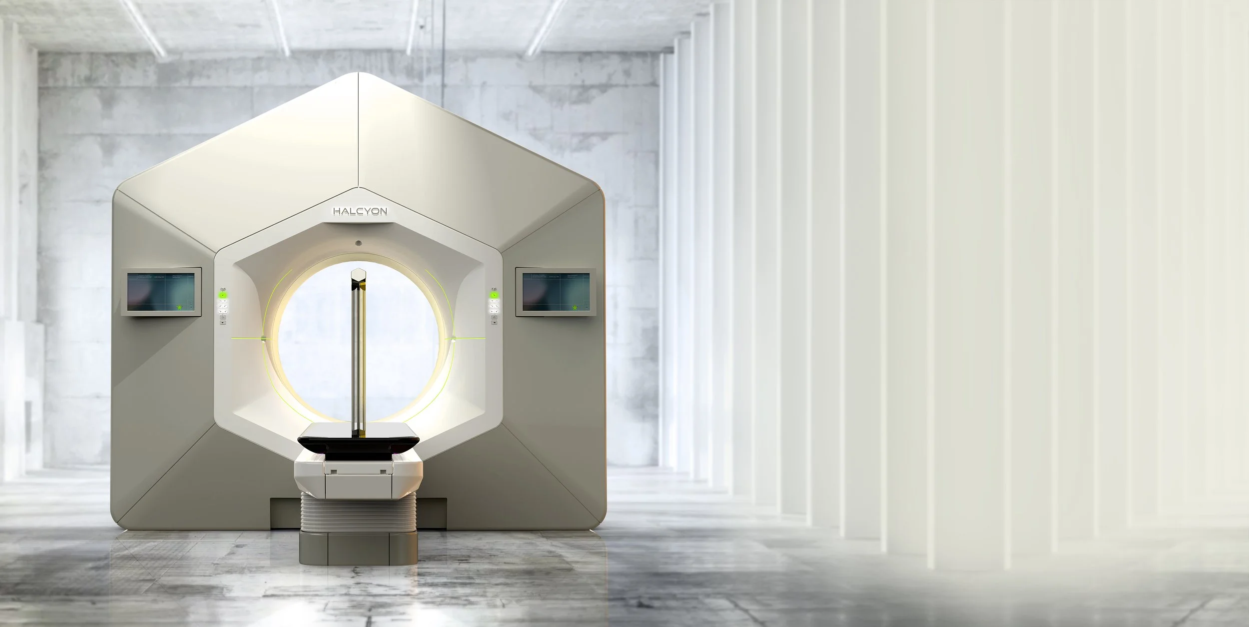 Varian Halcyon radiotherapy system designed by Lea Kobeli / Lea Köbeli