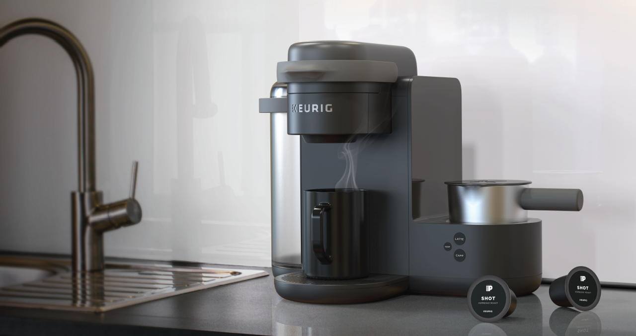 Keurig coffee maker concept designed to deliver a coffeehouse-style experience at home.