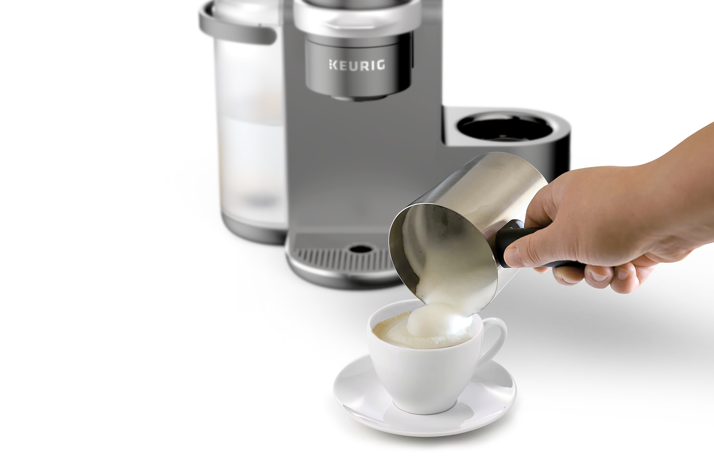 Delivering true delight with Keurig's K-Cafe at-home specialty coffee brewer, making it easy to craft a latte