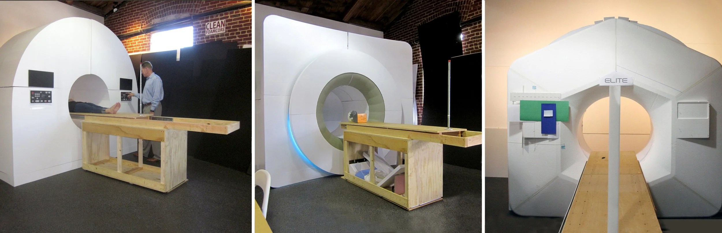 Full size radiotherapy models used for usability testing