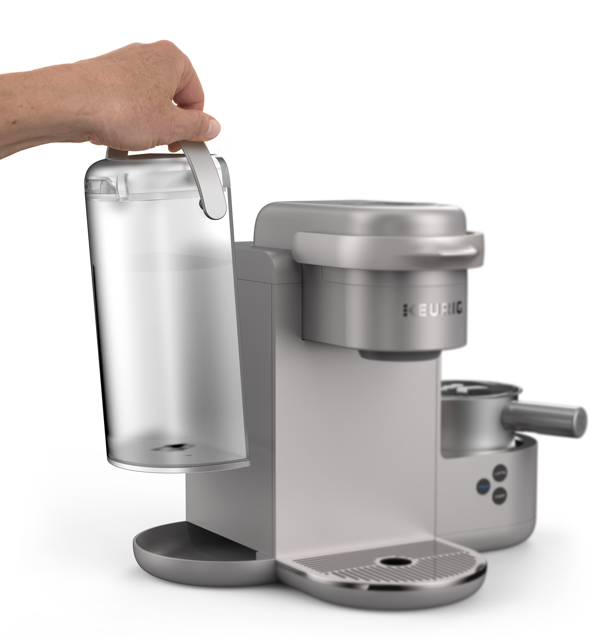 Close-up of easy to handle and access cold water tank