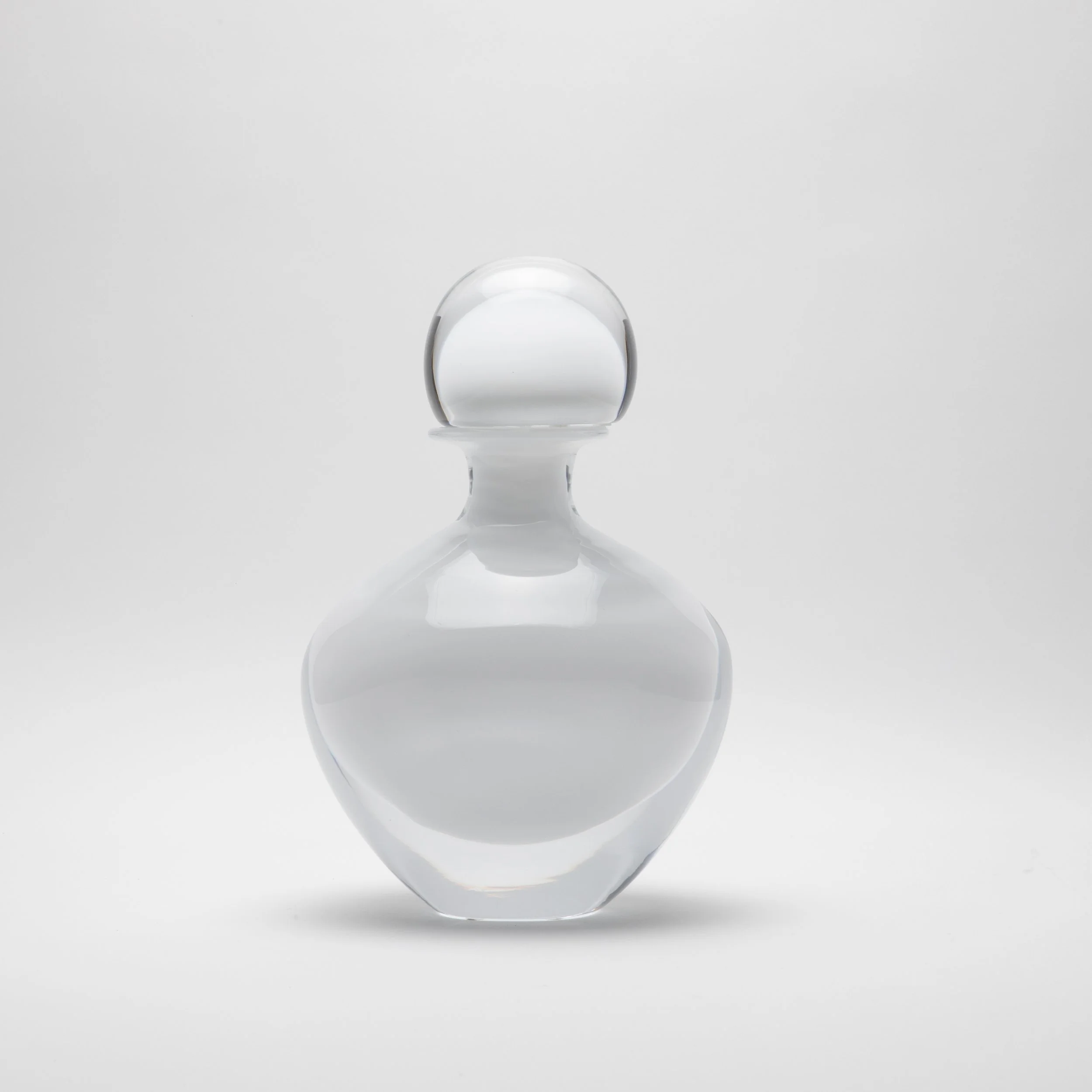 Murano Bottle Crystal White L
