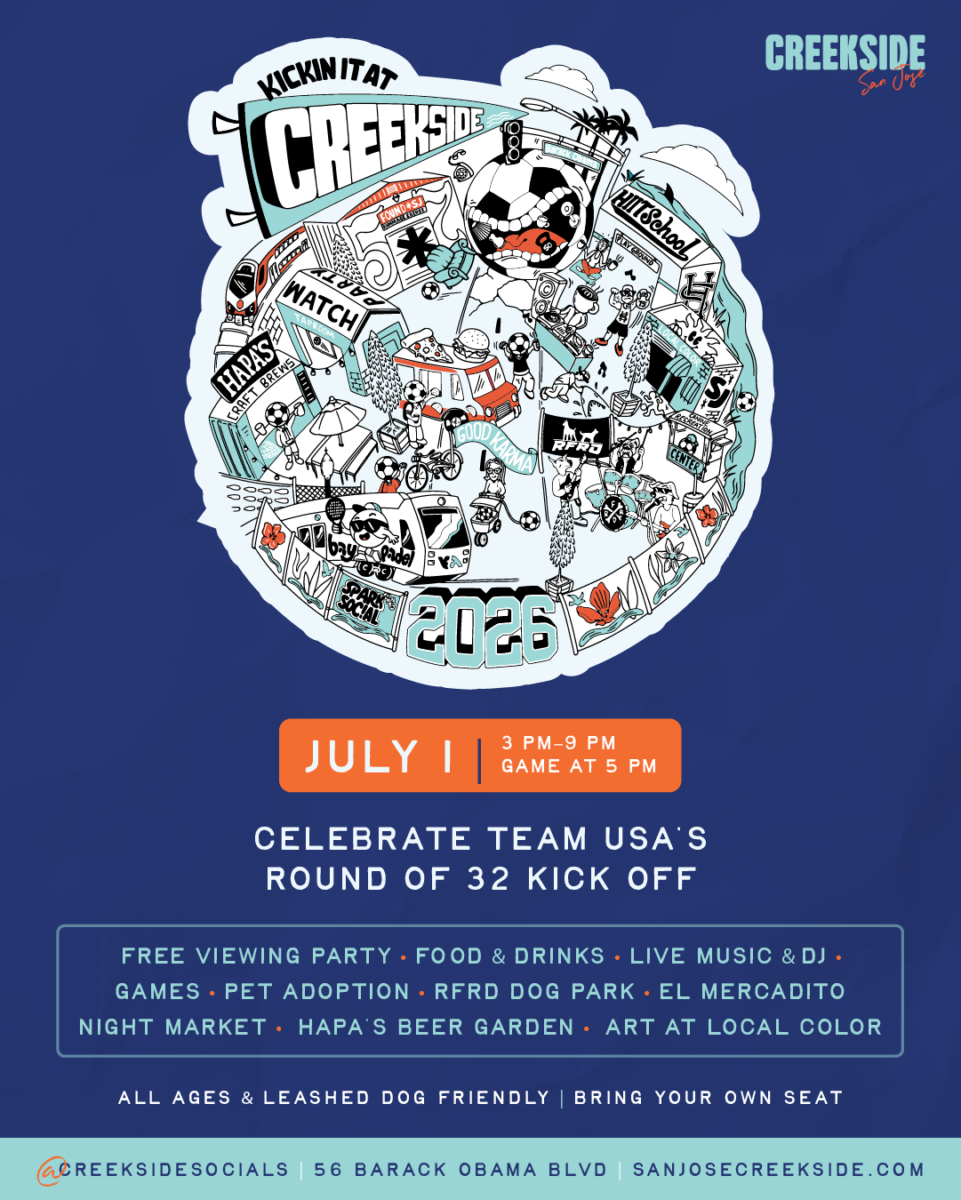 KICKIN' IT AT CREEKSIDE: TEAM USA WATCH PARTY