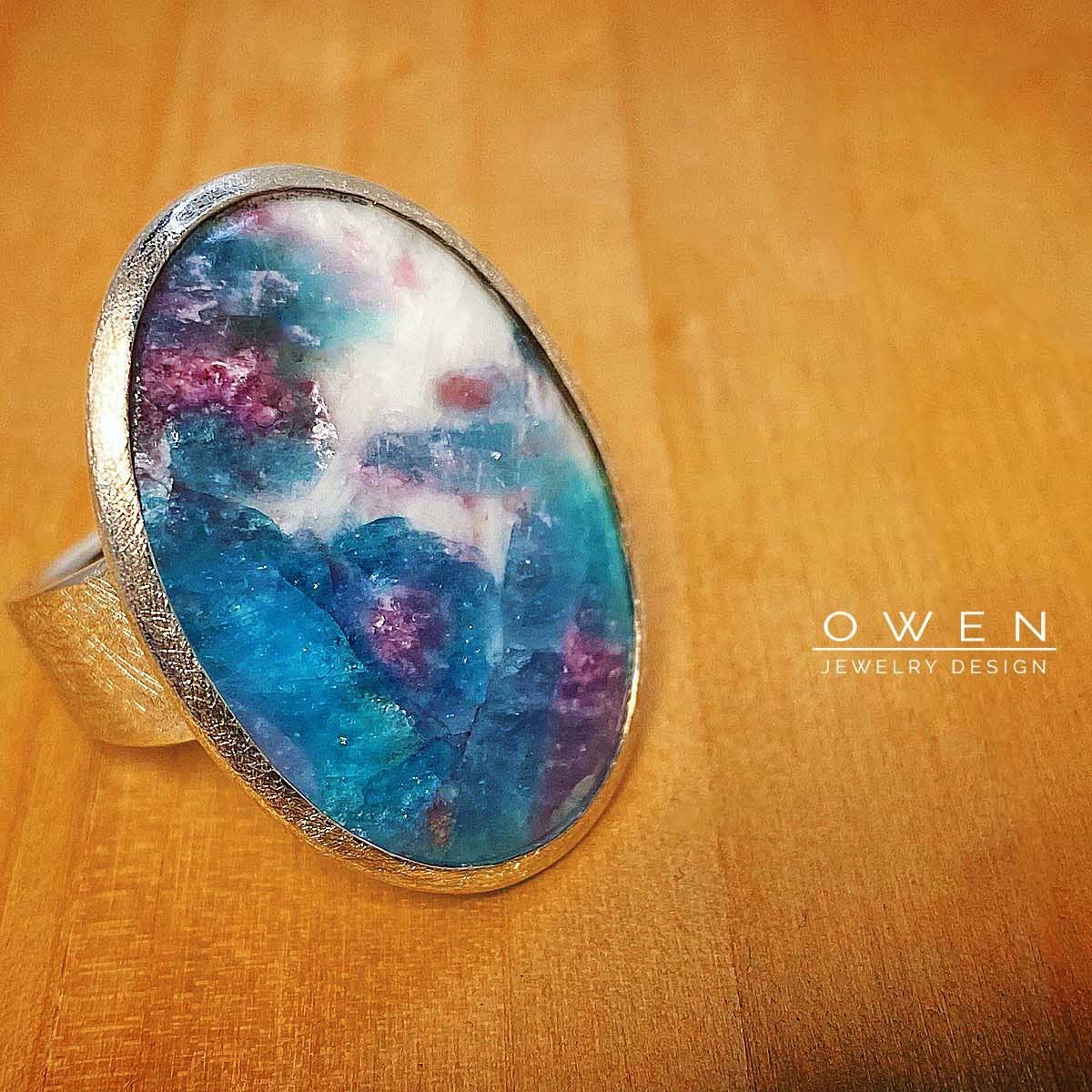 CUSTOM STERLING SILVER RING WITH BRAZILIAN PARAIBA TOURMALINE.jpg