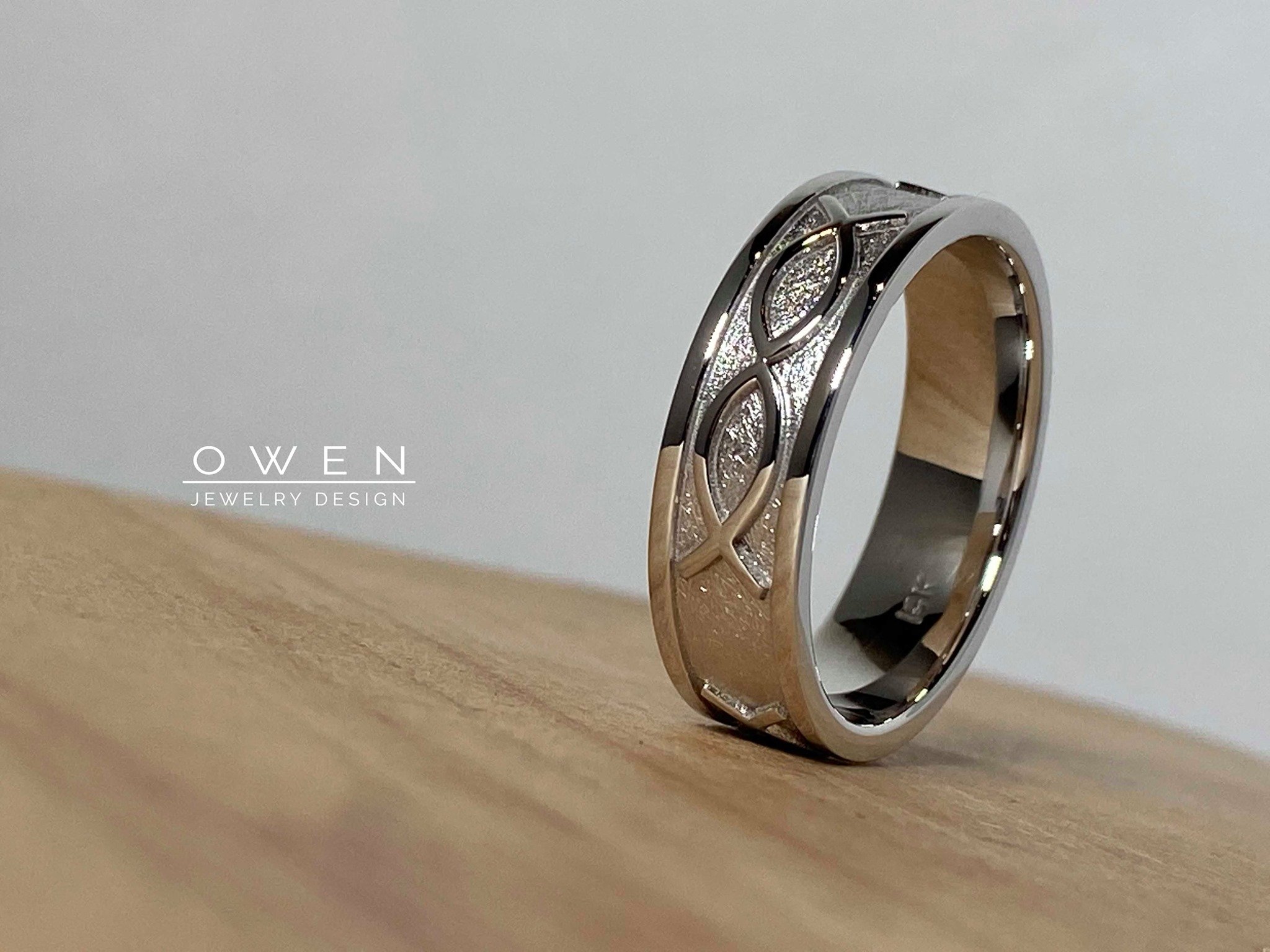CUSTOM WHITE GOLD WEDDING BAND