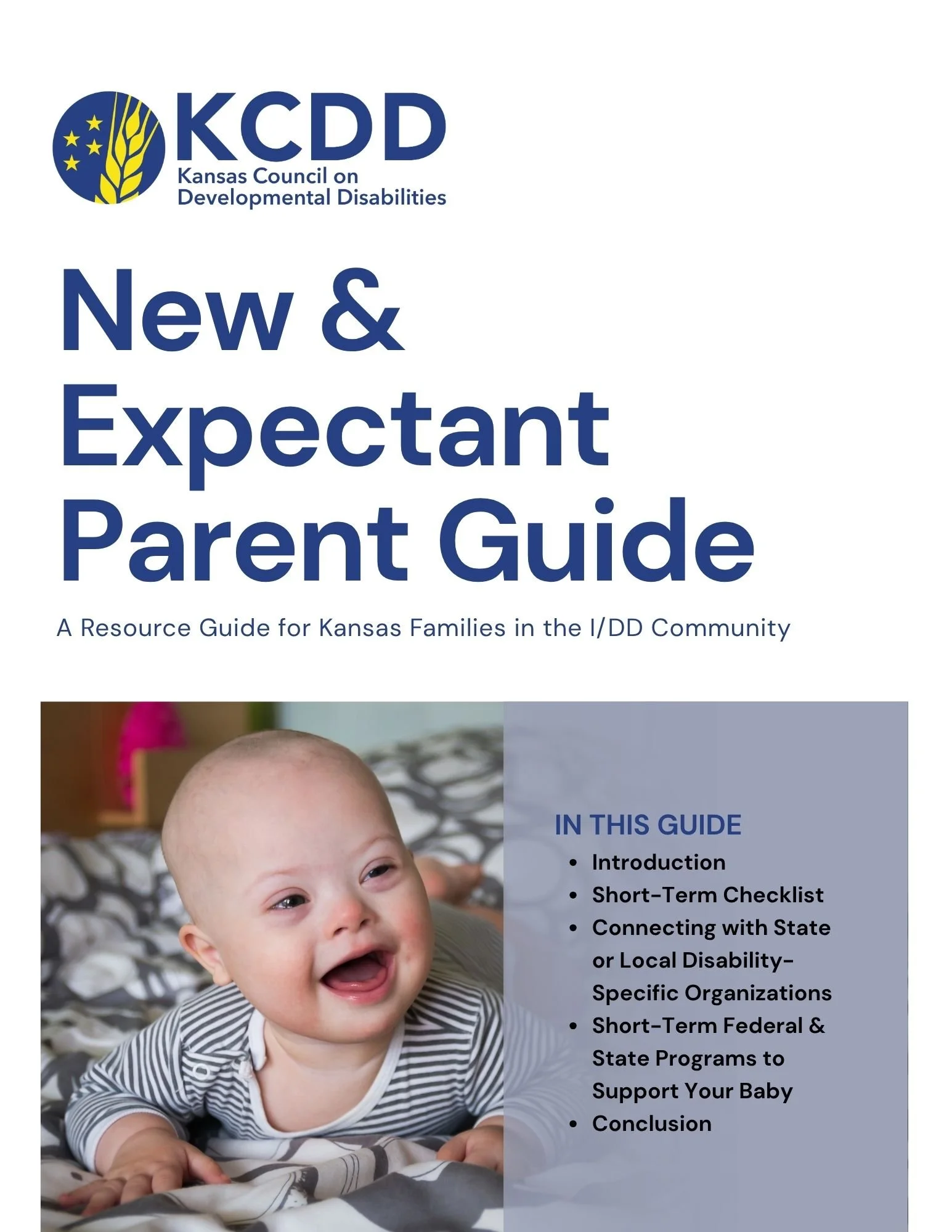 Cover of the KCDD New & Expectant Parent Guide