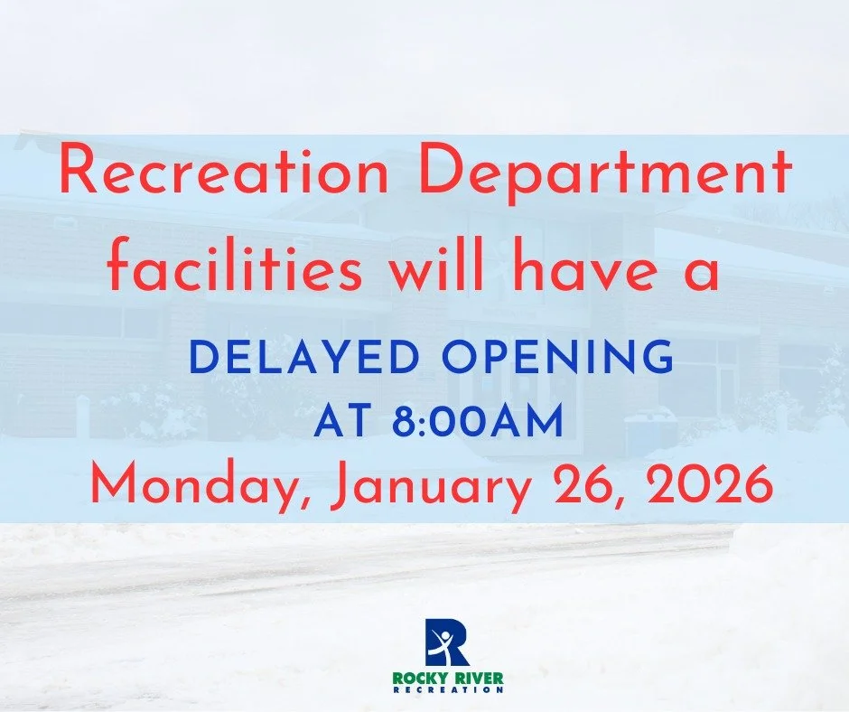 The Recreation Department facilities will have a delayed opening tomorrow, January 26th, at 8:00am. This includes the Civic Center and Hamilton Ice Arena. 

All morning Group Exercise classes have been cancelled through 1:00pm. Please call the Welcom