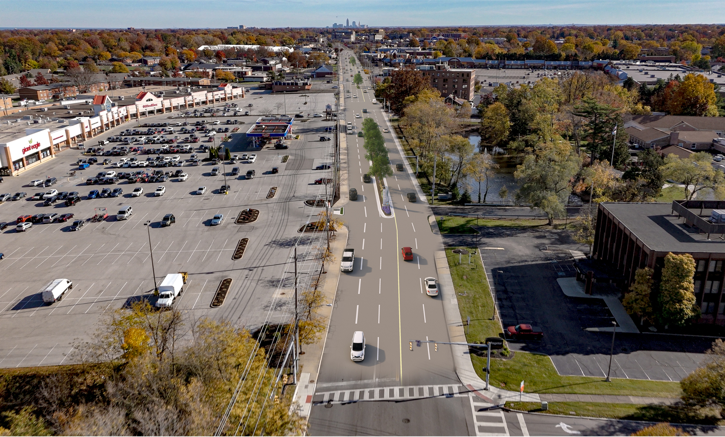 (Boulevard adjacent to The Woods has been removed from the project)
