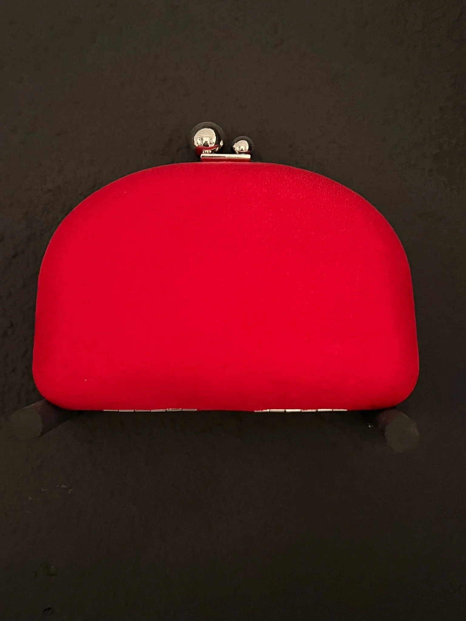 Bolso de ante rojo