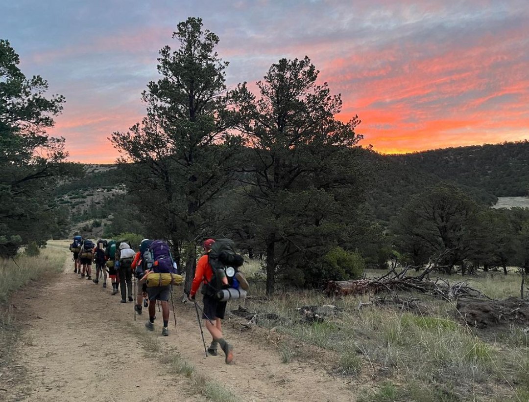 scouts on a hiking trip