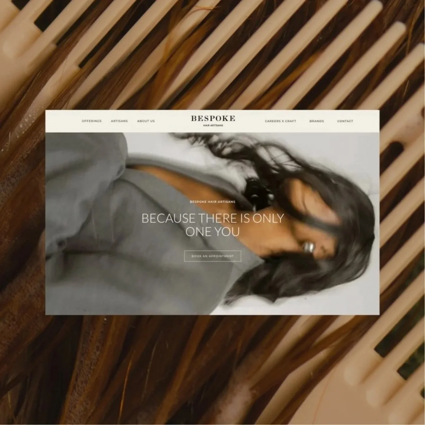 Beauty brand website design and branding​