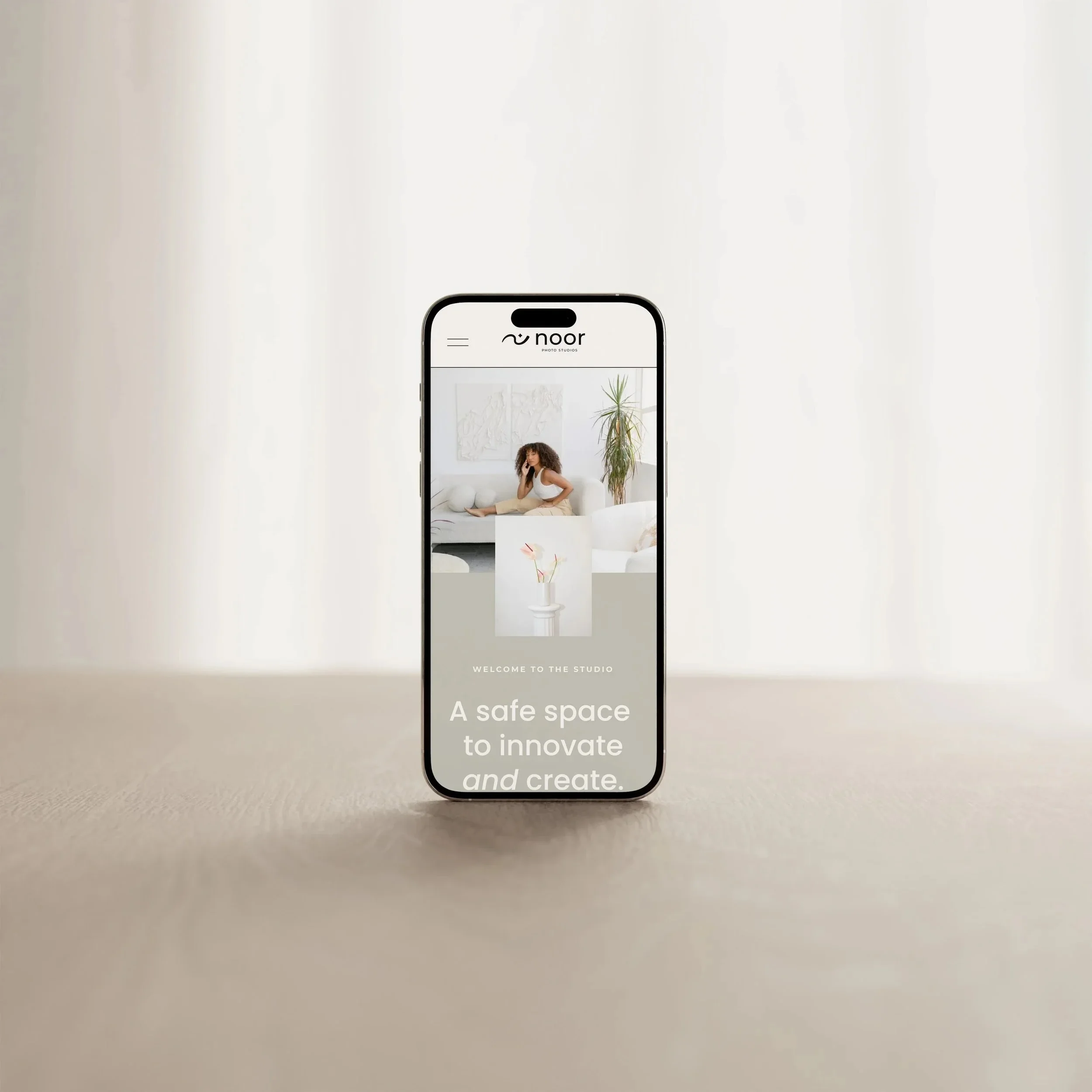 custom website in a week displayed on a phone by Adoro Secco