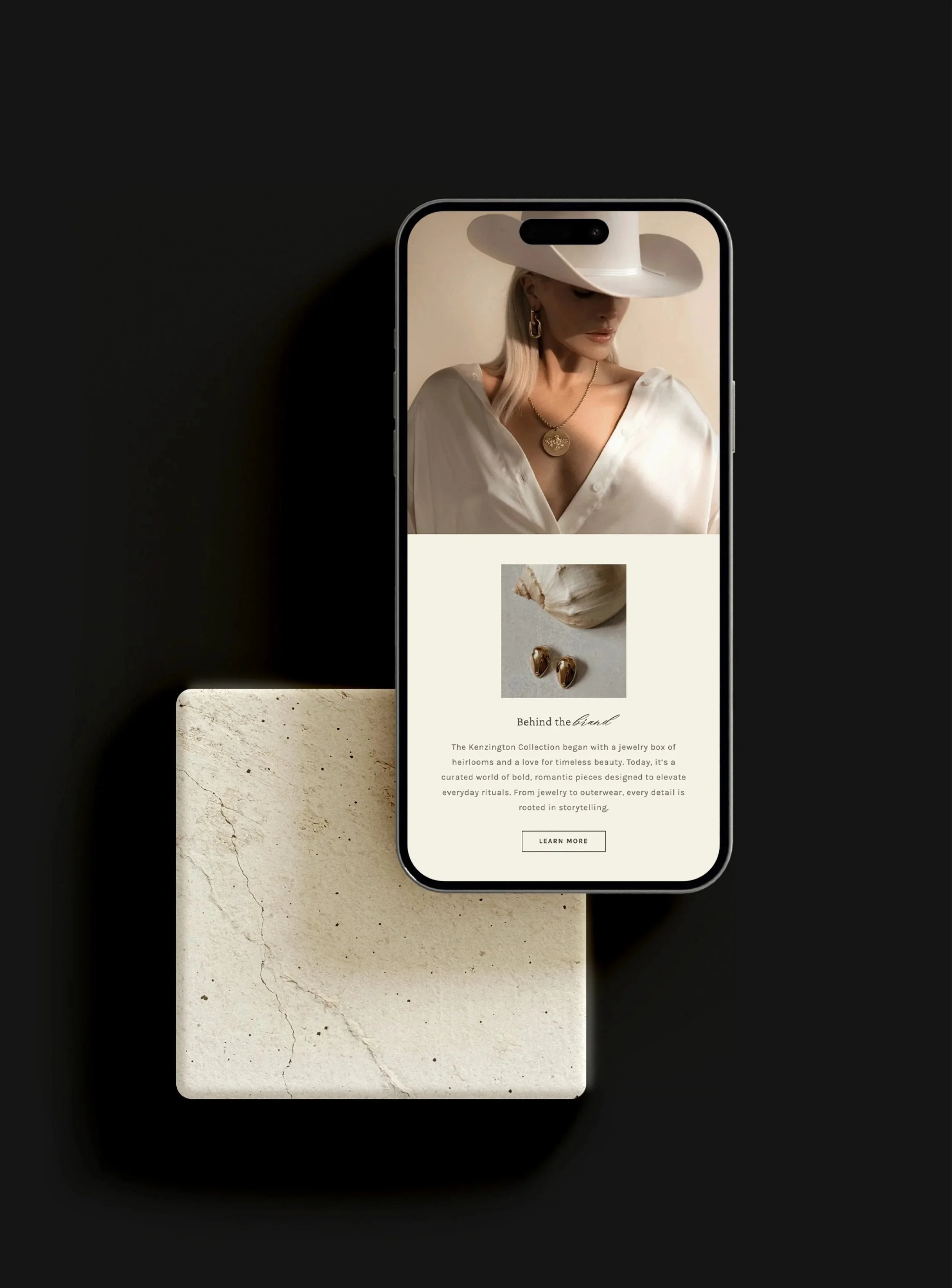 Website on a phone showing how to launch your website in just a week with Adoro Secco
