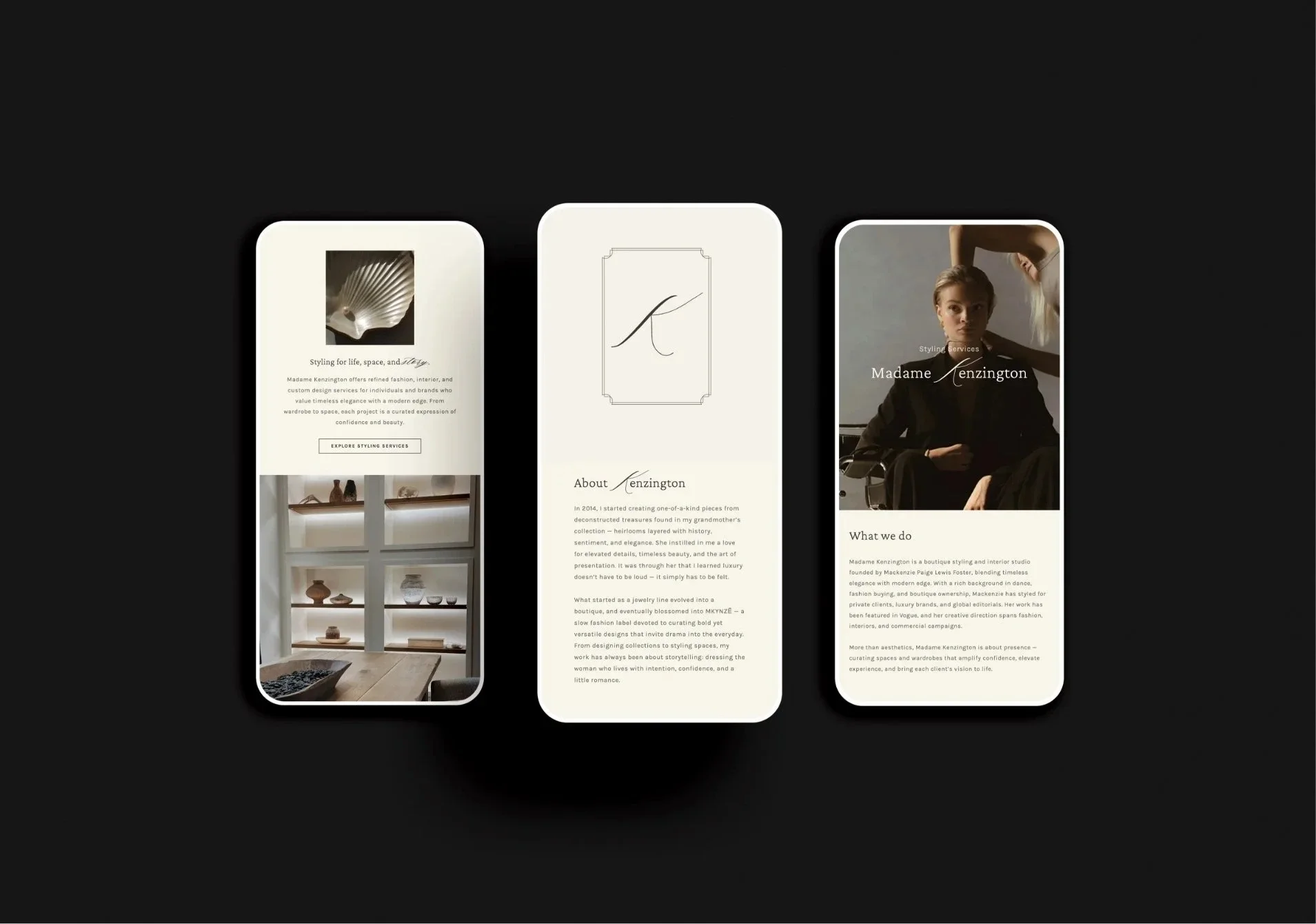 Jewelry company investing in branding and website design packages