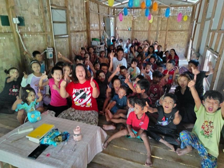 Children enjoying a CDMN Christmas party