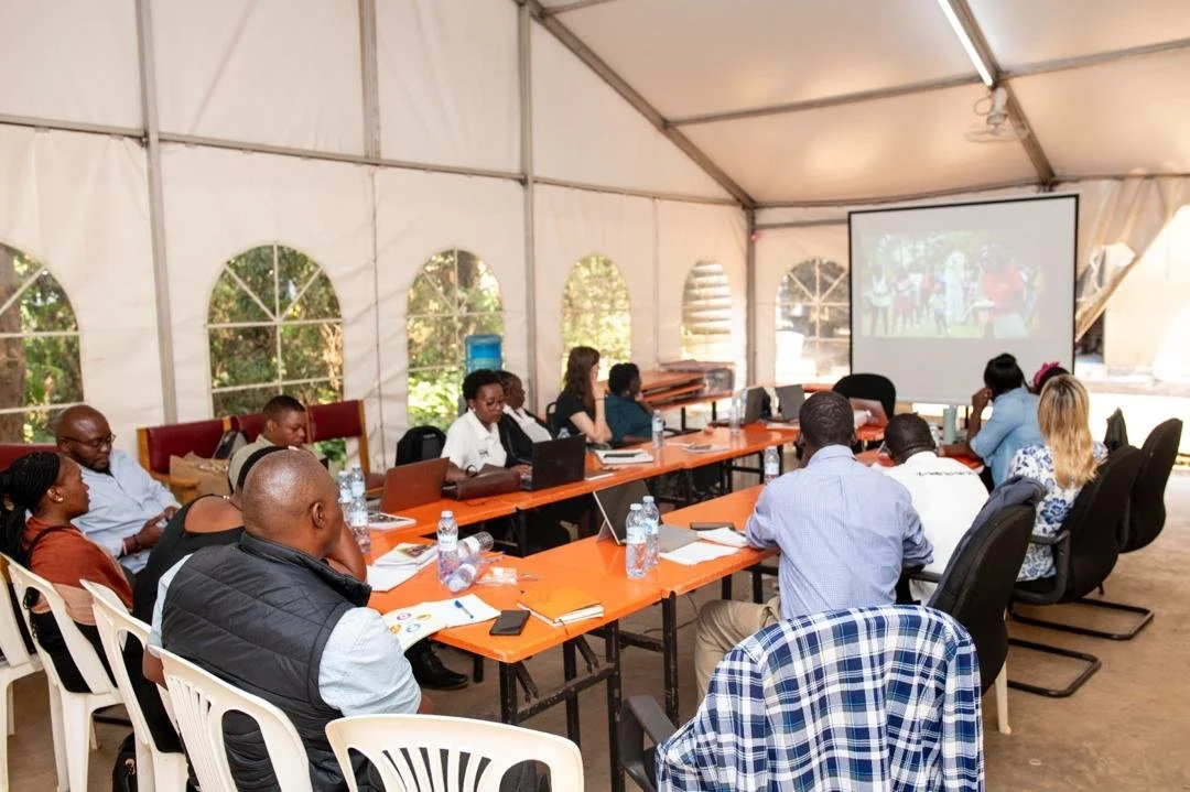 Delegates in a training session