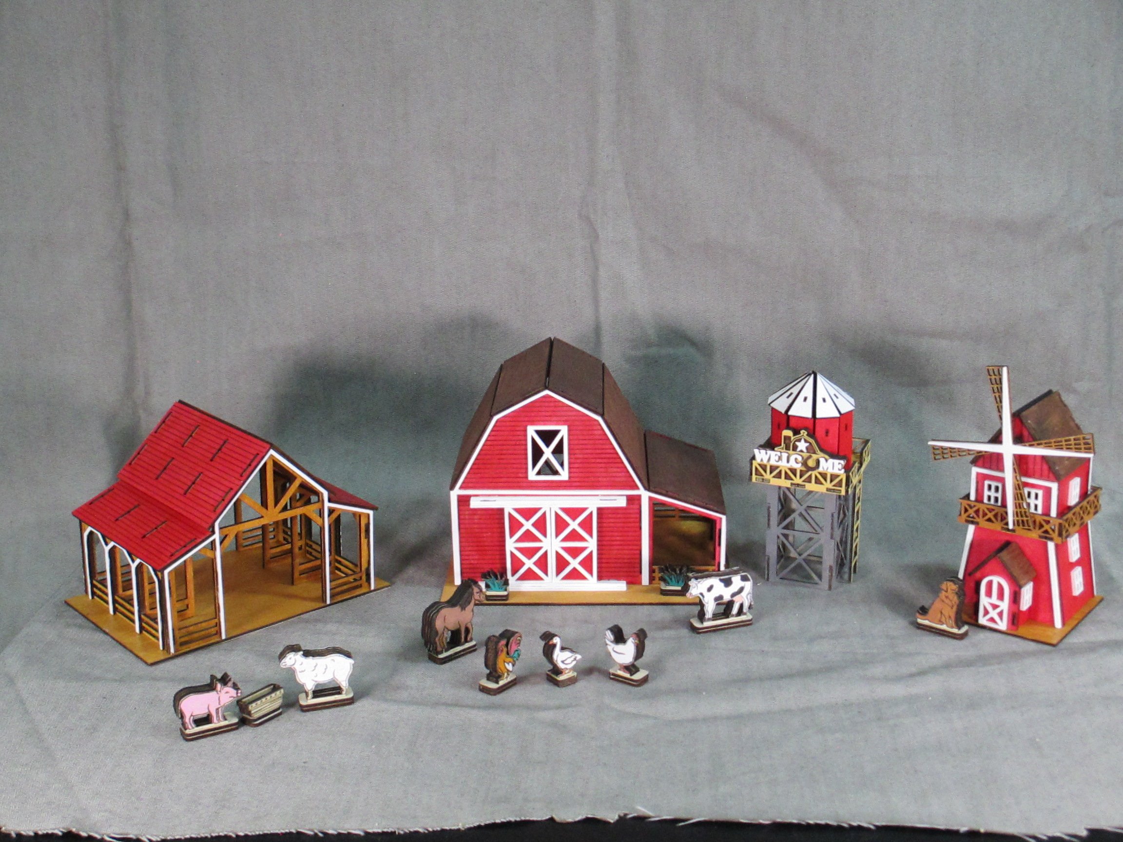 Deluxe Model Farm Set with Barnyard Animals