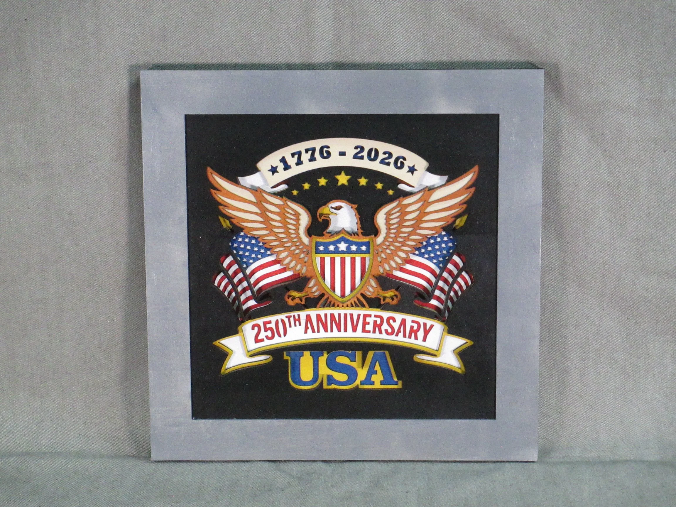 250th Anniversary Patriotic Shadow Box