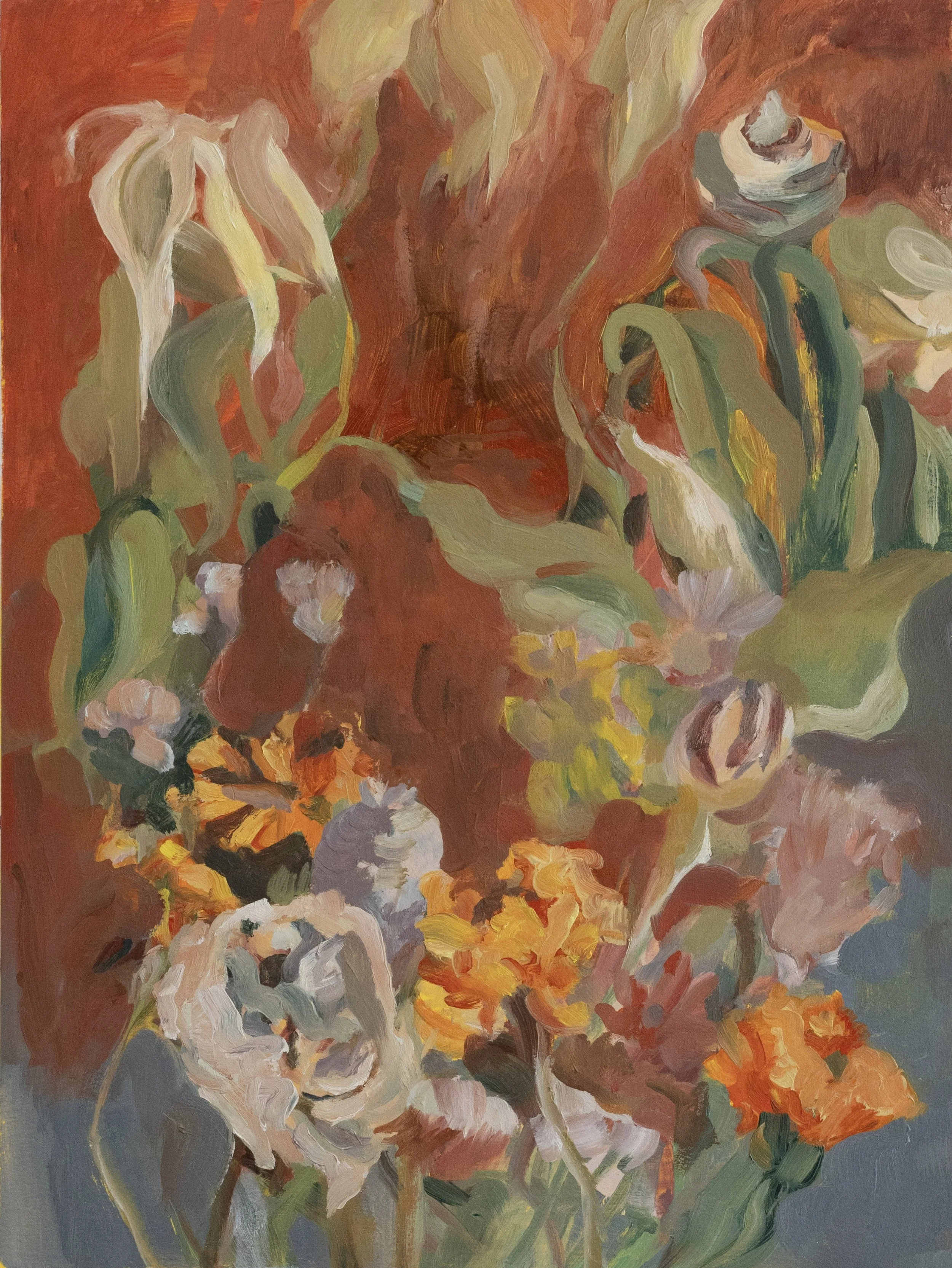   Circle    
 Oil on Paper on Wood   12" x 16", 2023