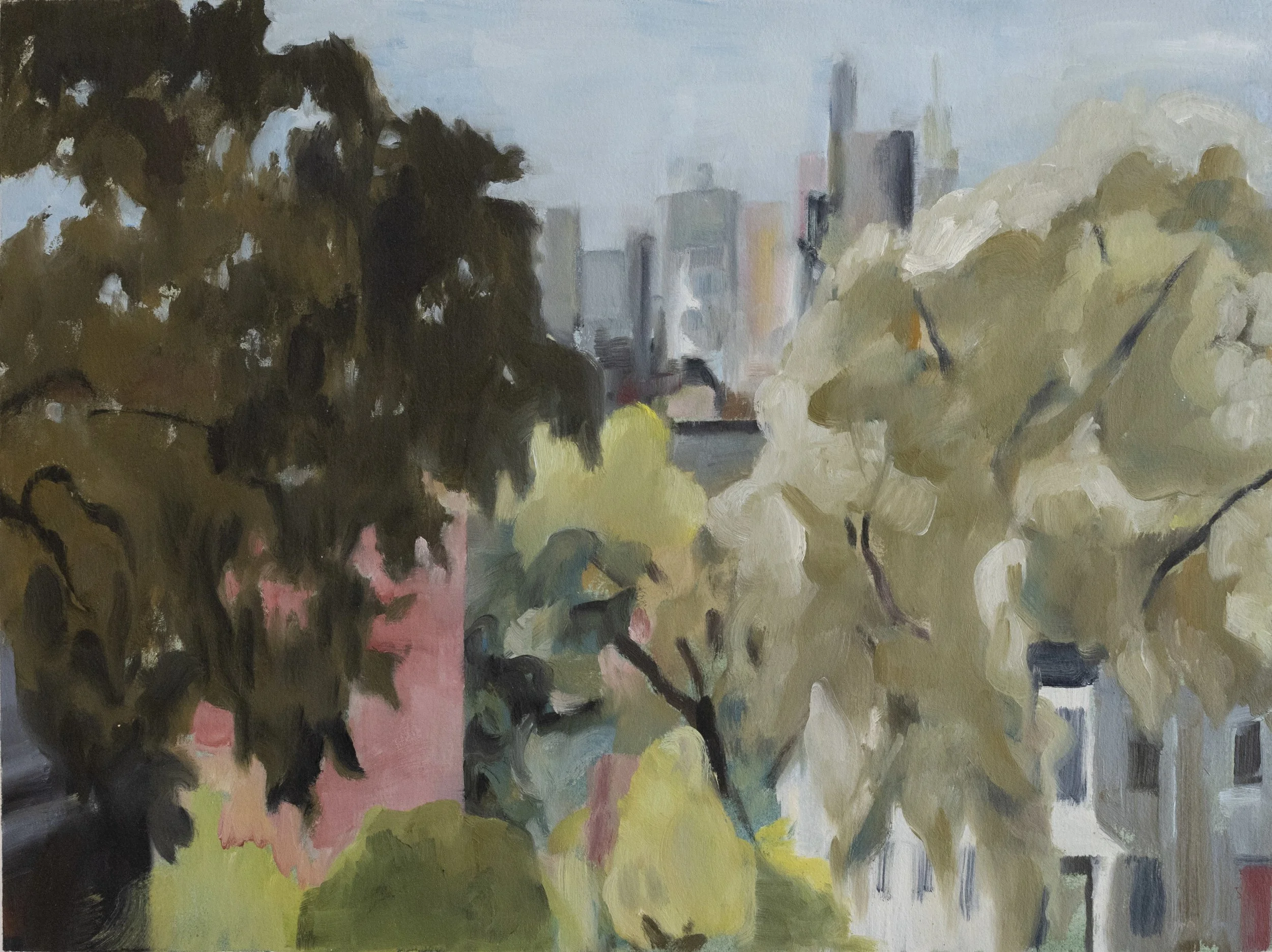   Battle Hill    Oil on Paper on Panel   16" x 20", 2024