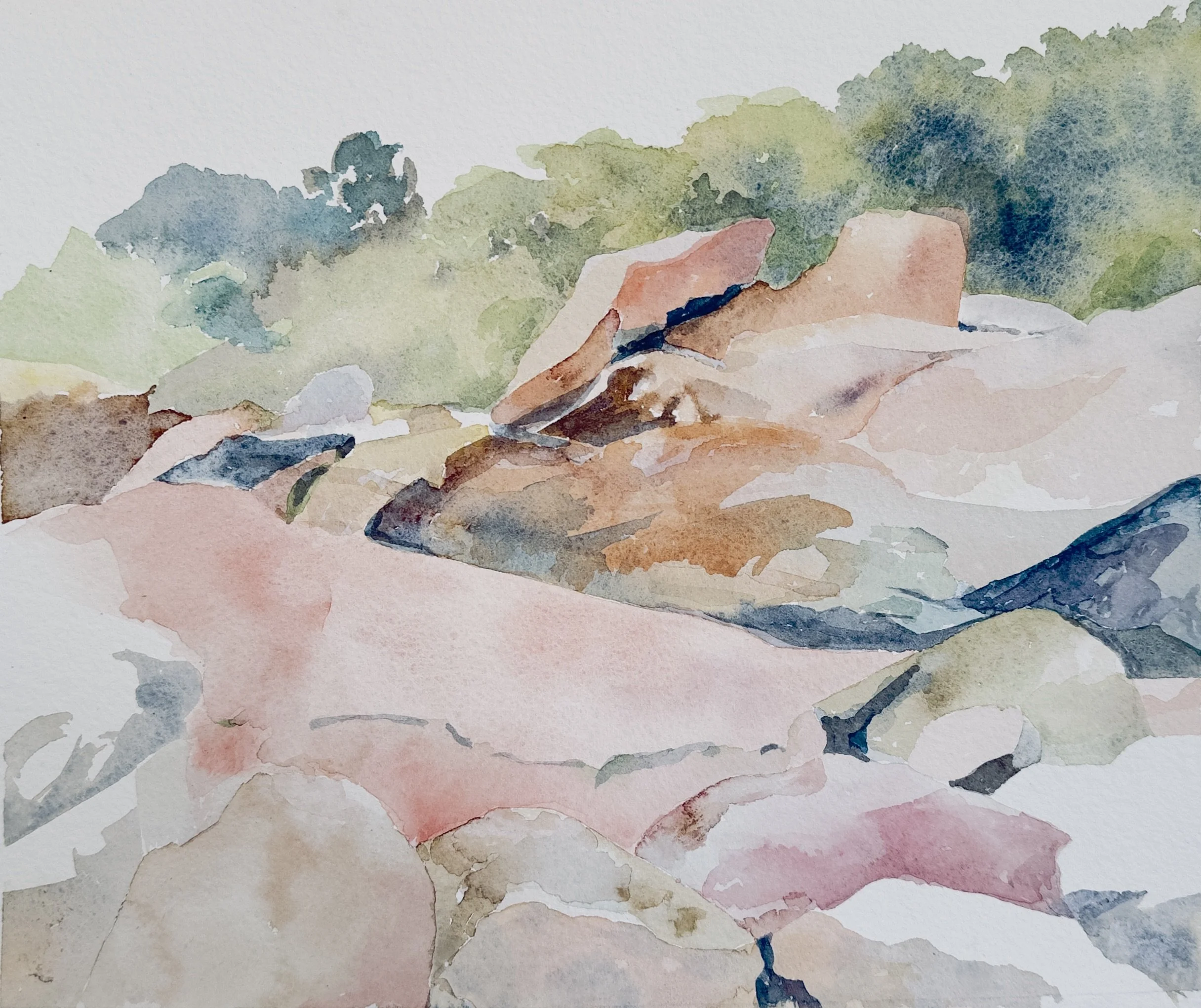 Flat Rocks, Gloucester 10" x 12", 2026