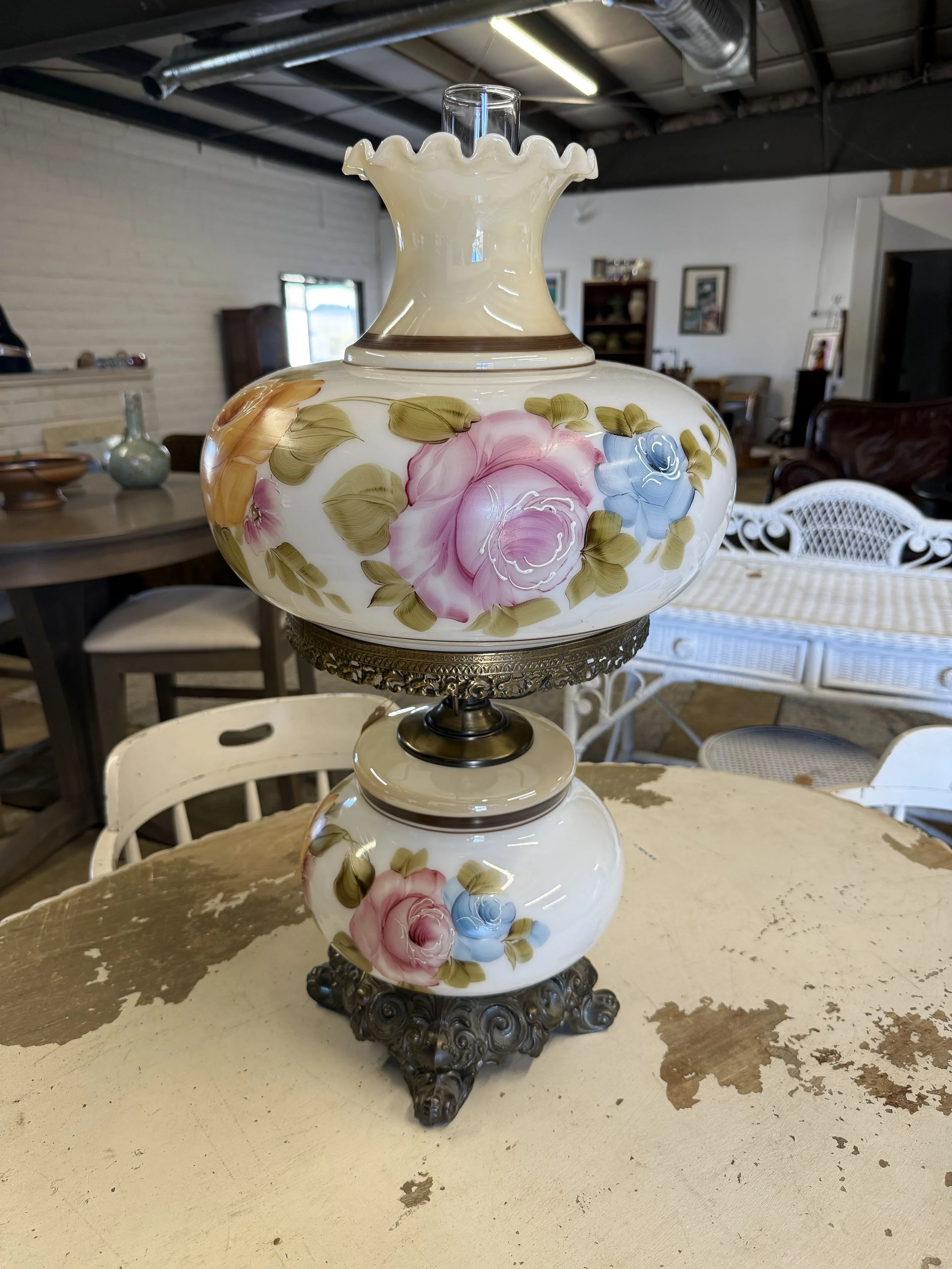 Large Hurricane Lamp: $75