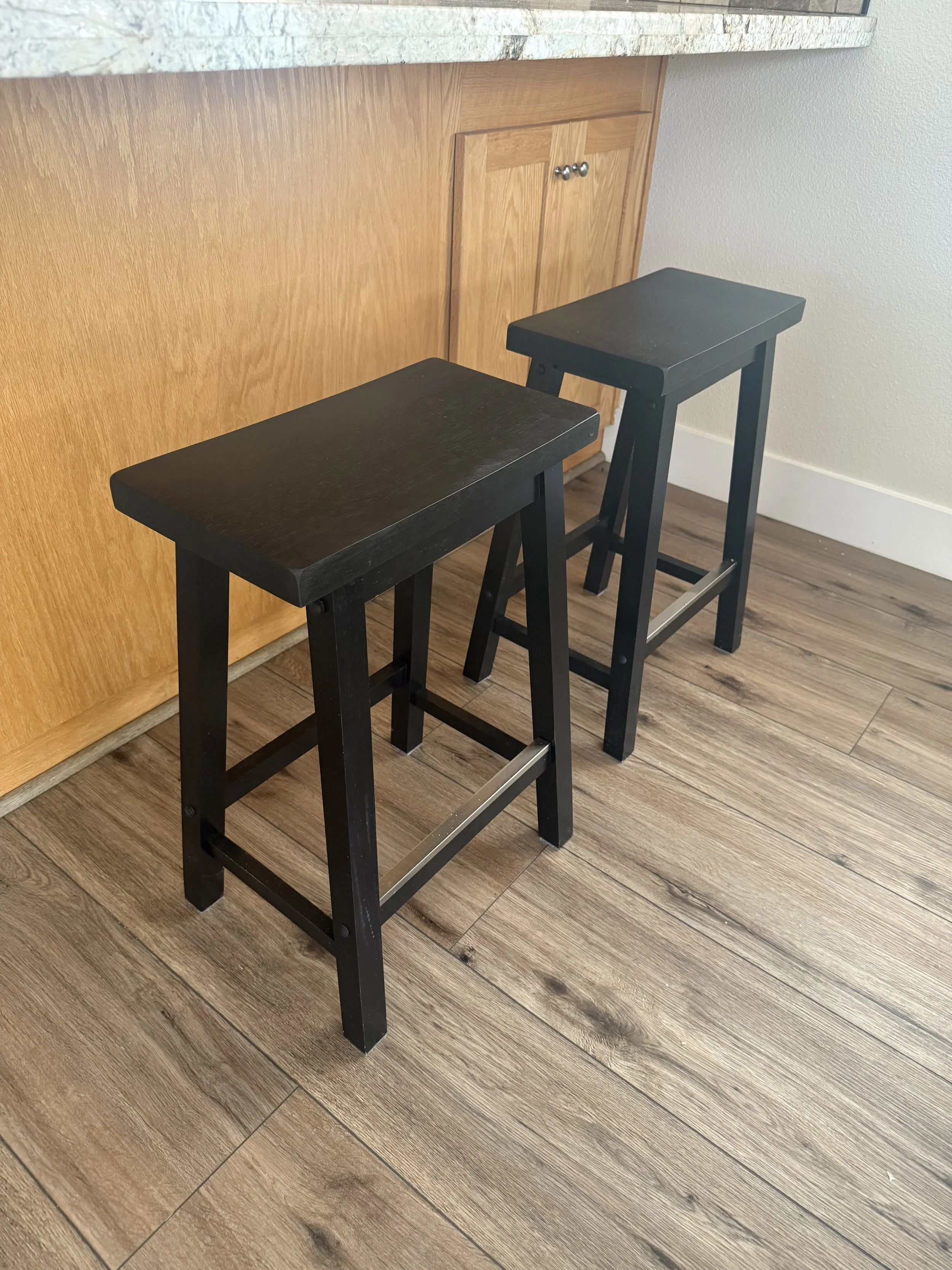 Pair of Counter Height Barstools: $50