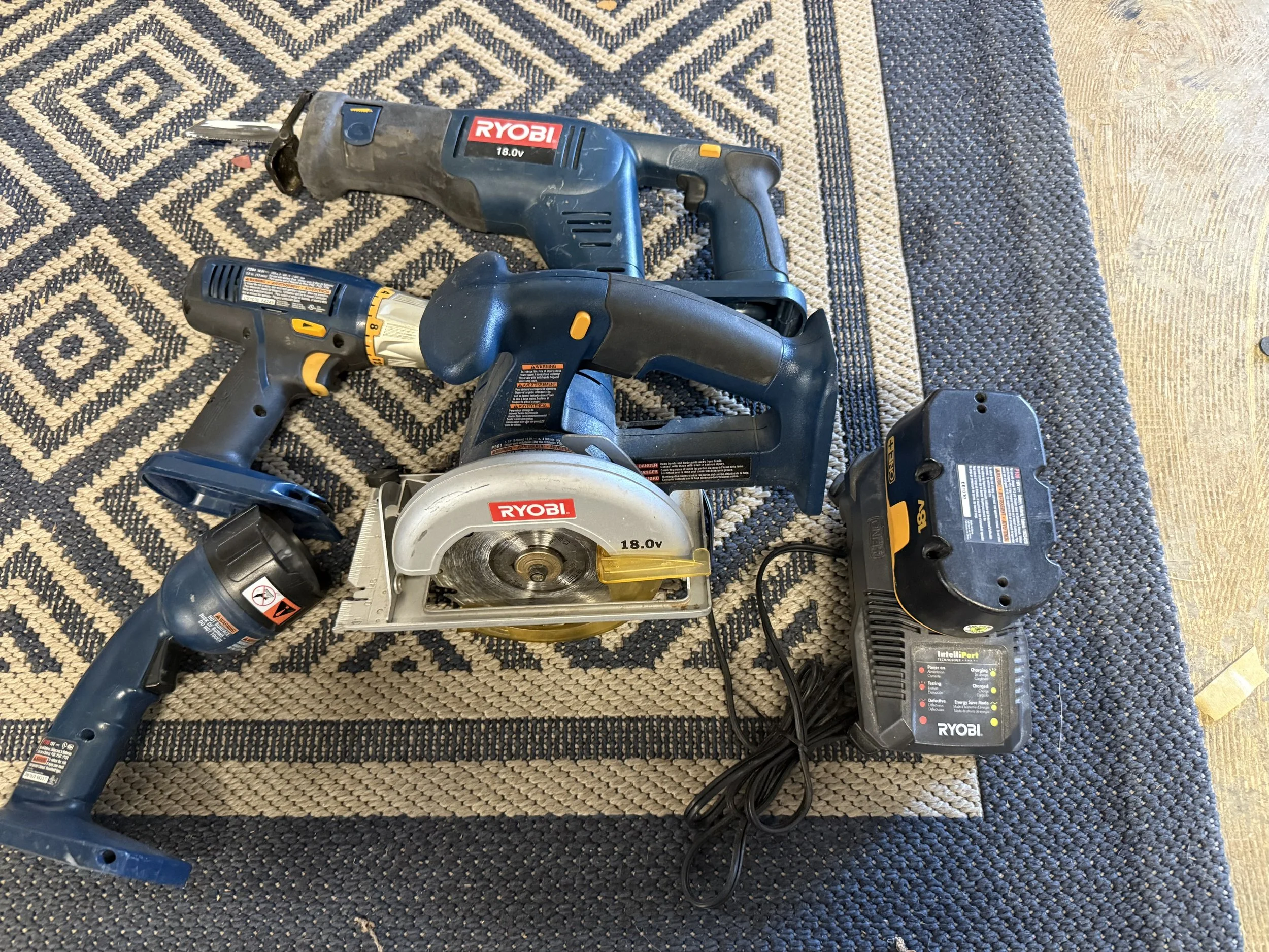 Ryobi Tools with 18V Battery &amp; Charger: $99