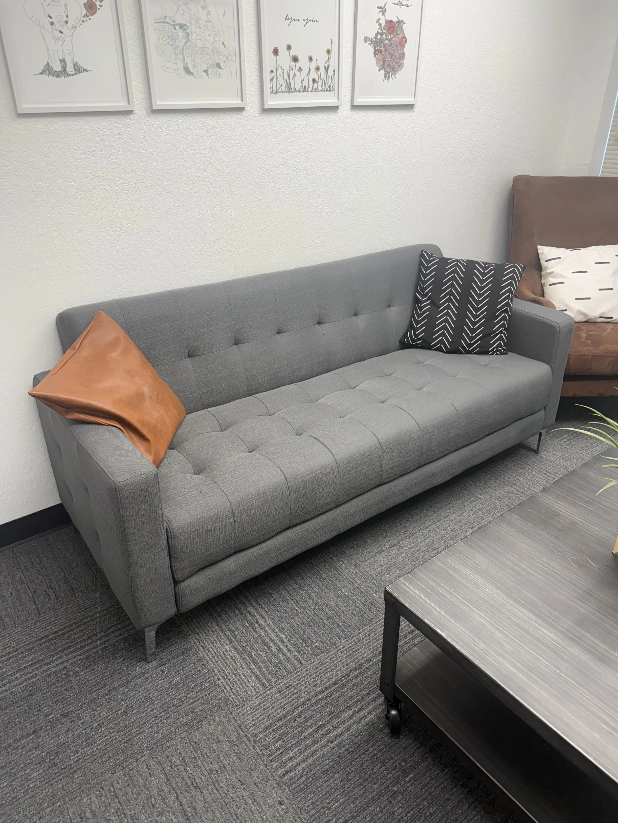 Tufted Modern Sofa: $449