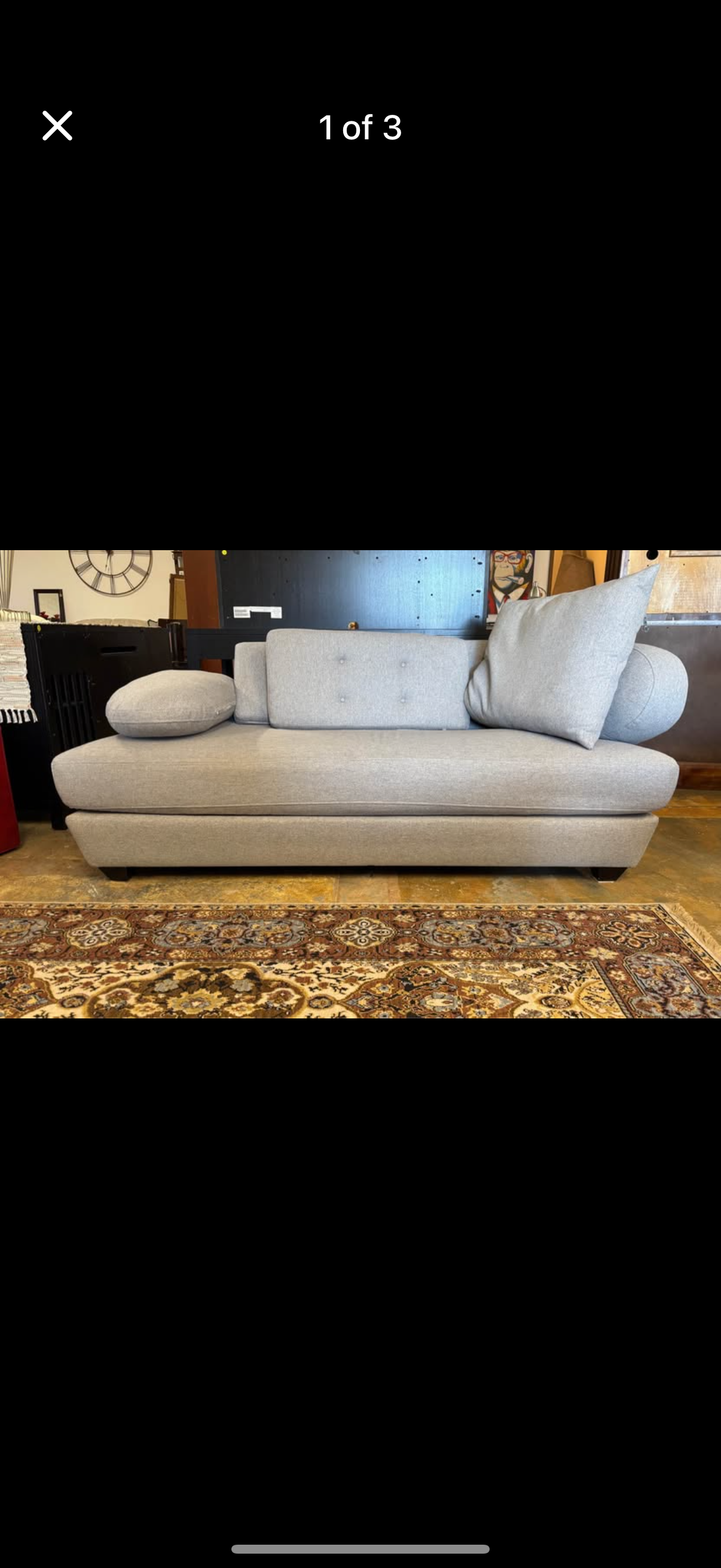 MCM Wool Down Filled Sofa: $549