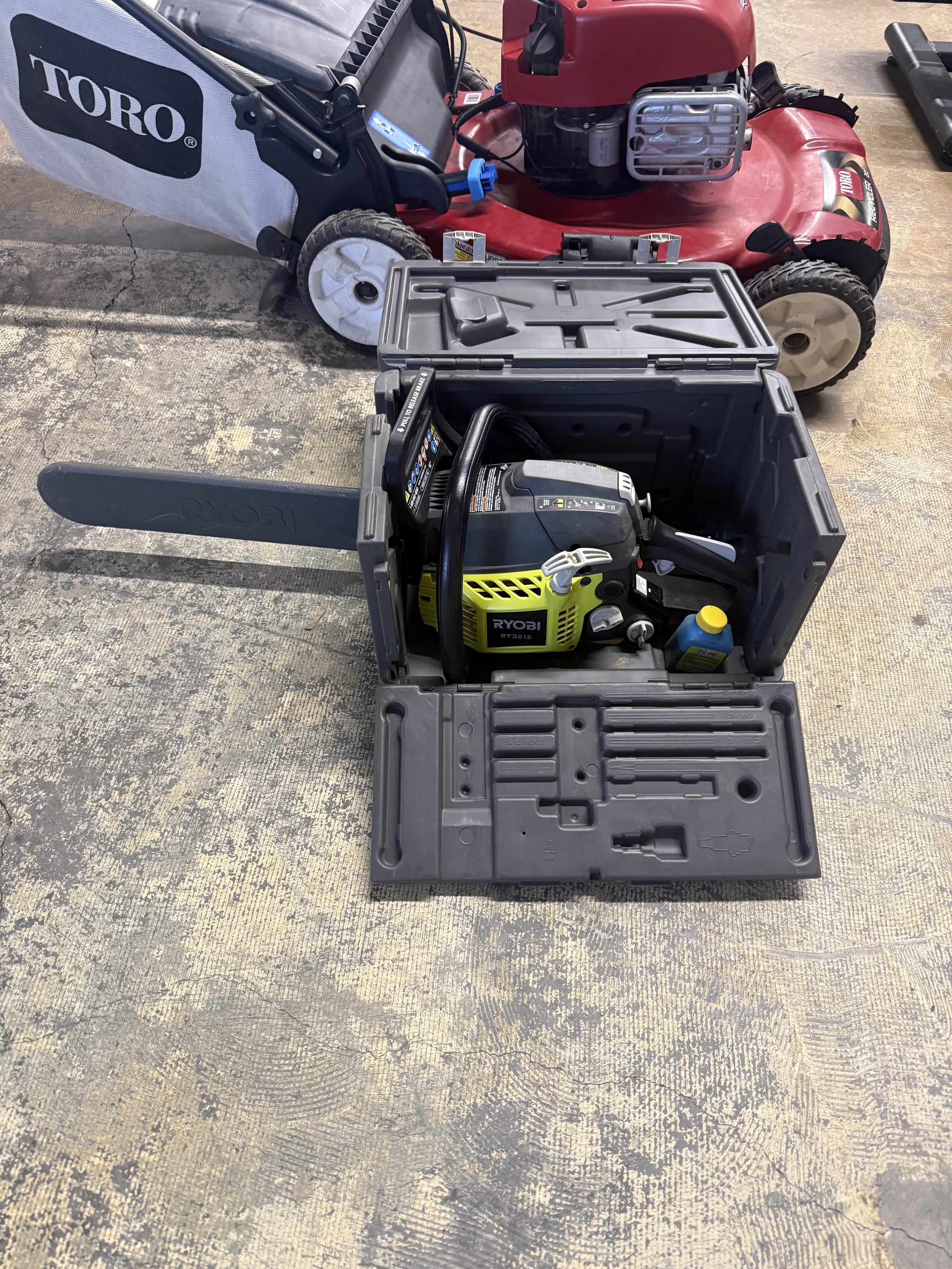 Ryobi 18” Gas Chainsaw: $99