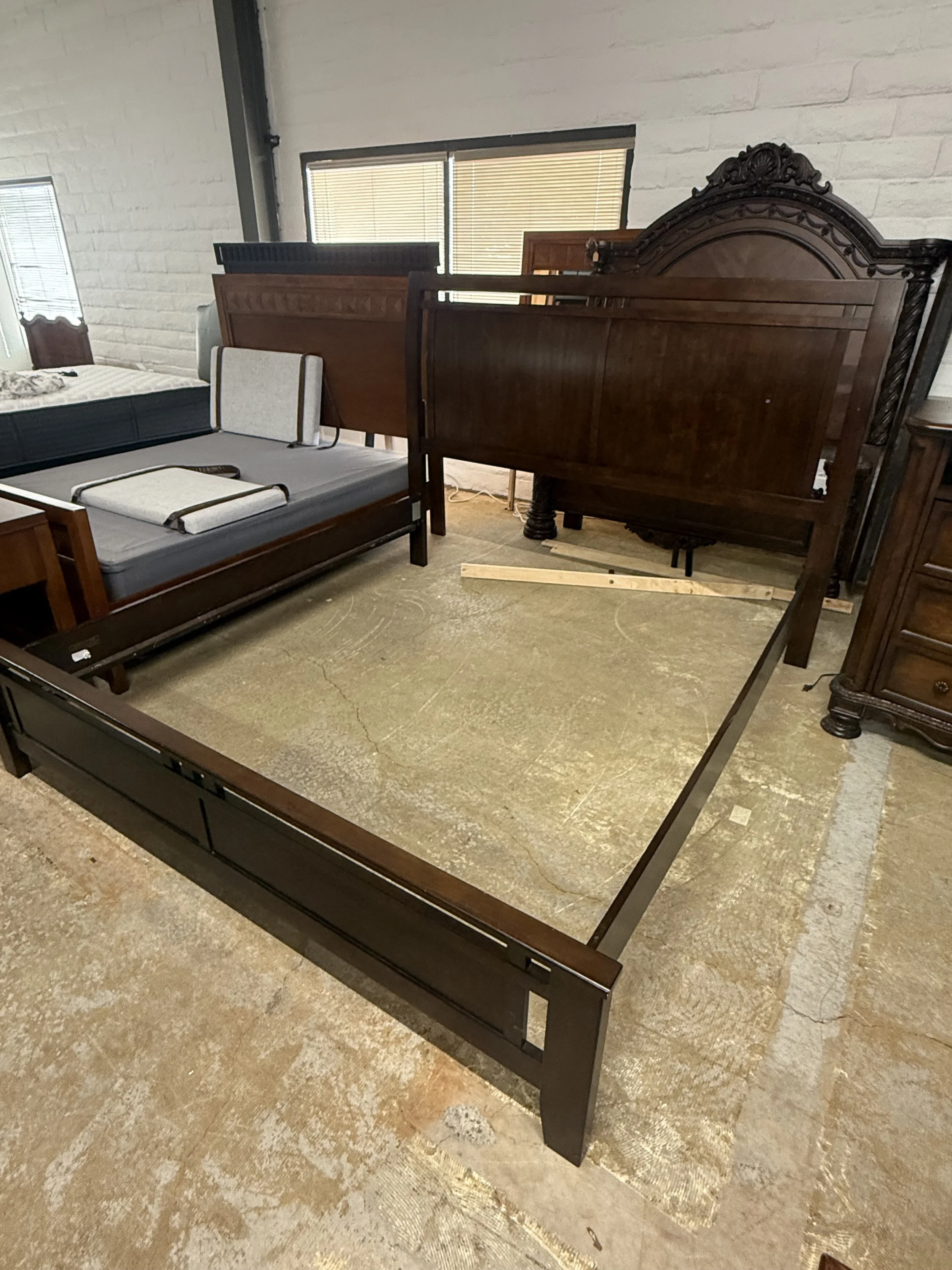 Edgewater Collection King Size Bed Frame: $160
