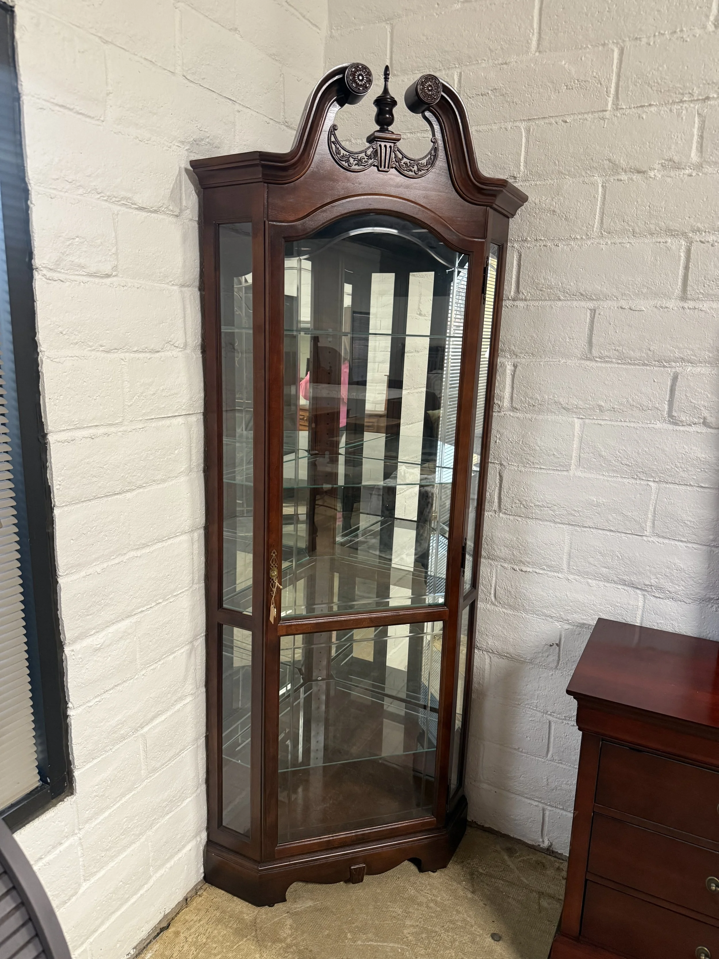 Corner Curio Cabinet: $199