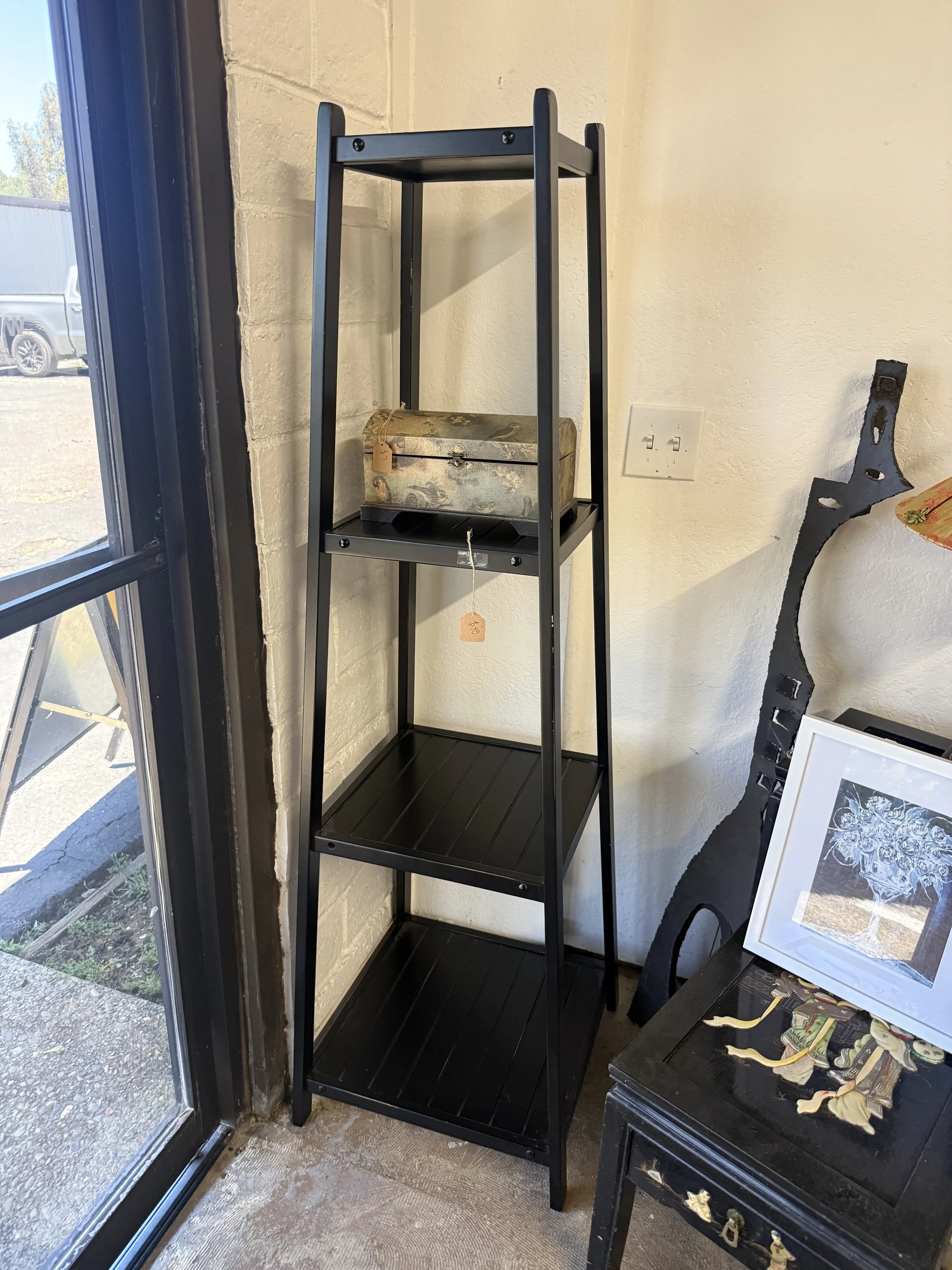 4-Tier Wooden Square Shelf: $40