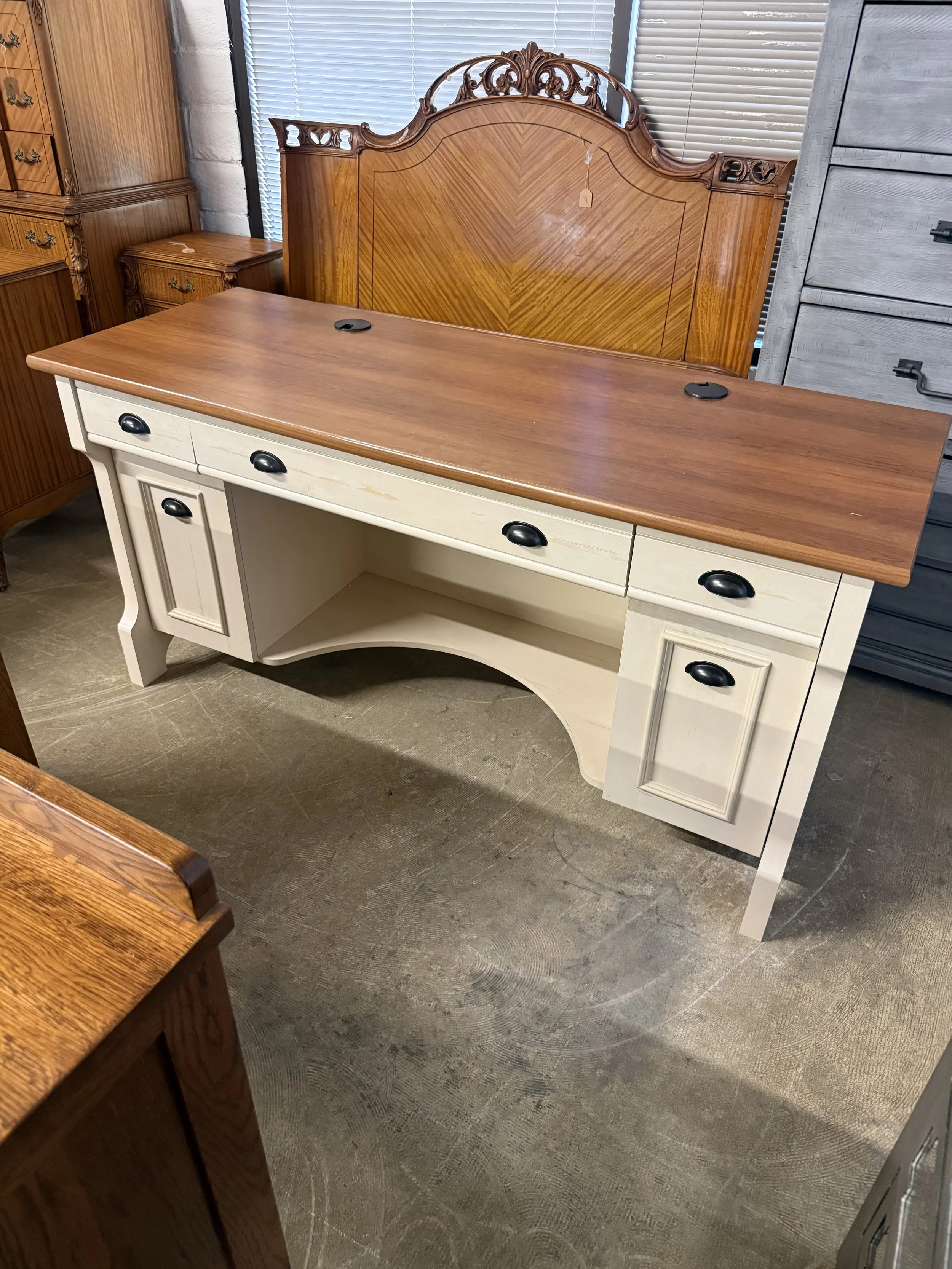 Christopher Lowell Shore Home Executive Desk: $175