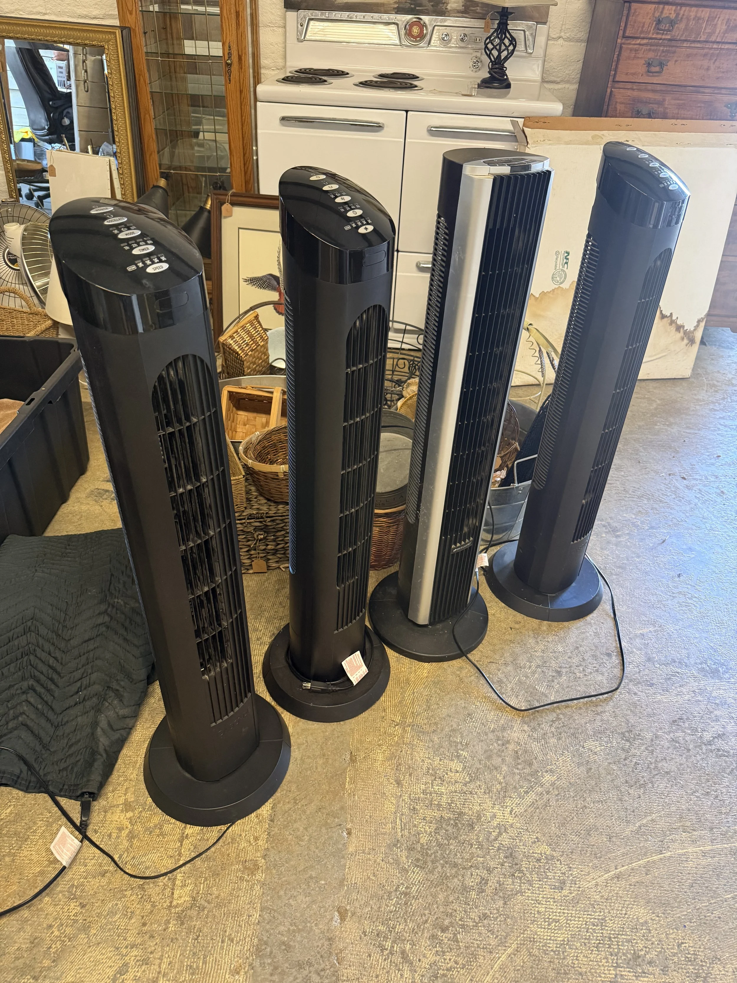 Oscillating Tower Fans: $25 each